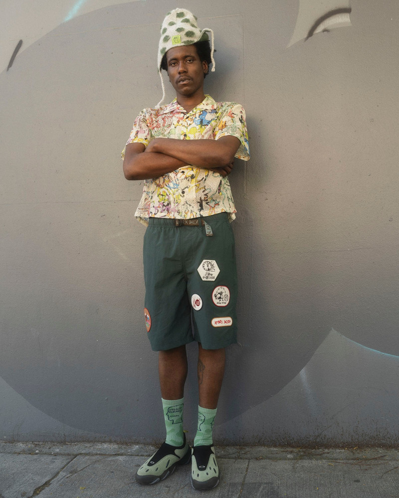 Nylon Baggy Climber Short - Forest Green 4