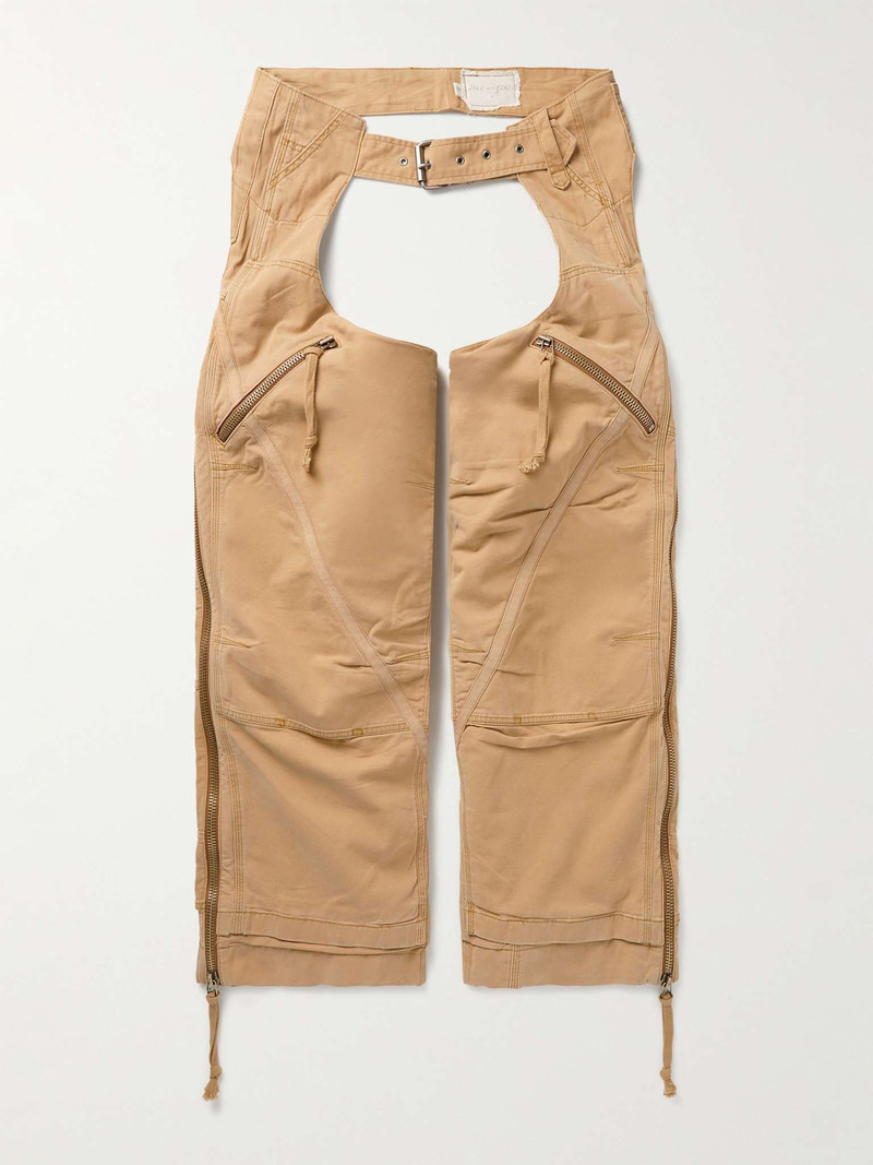 Wide-Leg Cotton-Canvas Chaps 1