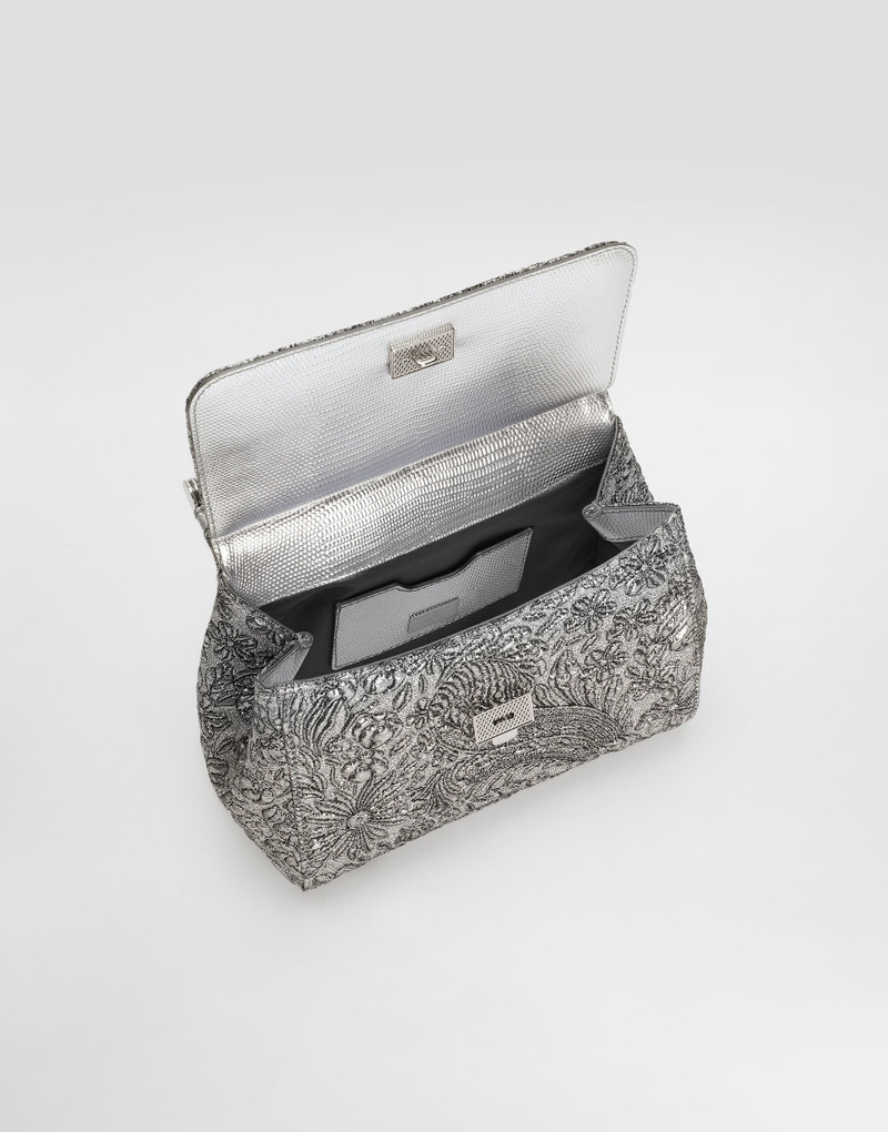 Medium Sicily handbag in brocade 5