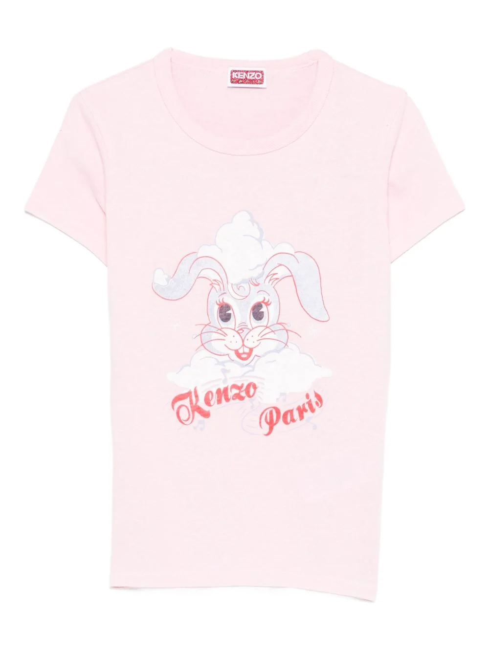 Winter Holidays rabbit-graphic T-shirt - 1