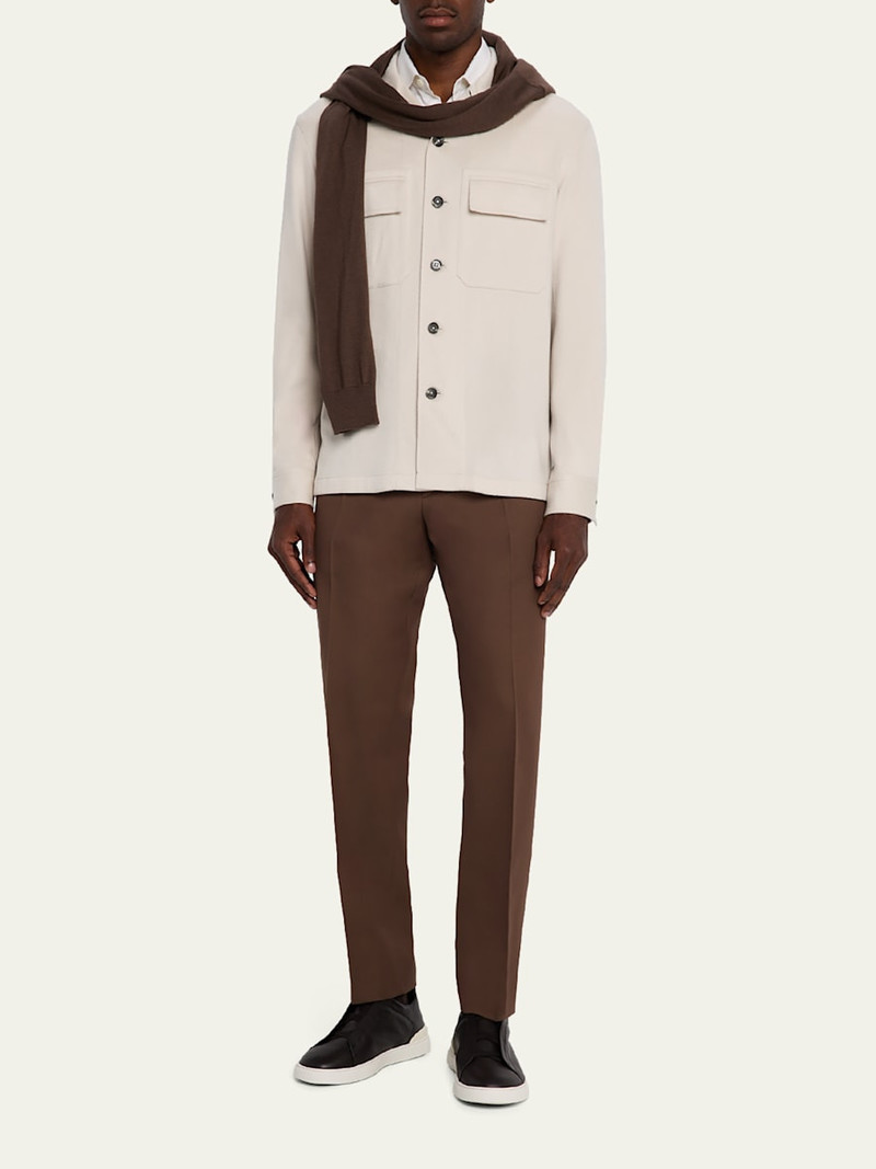 ZEGNA Men's Oasi Cashmere Overshirt outlook
