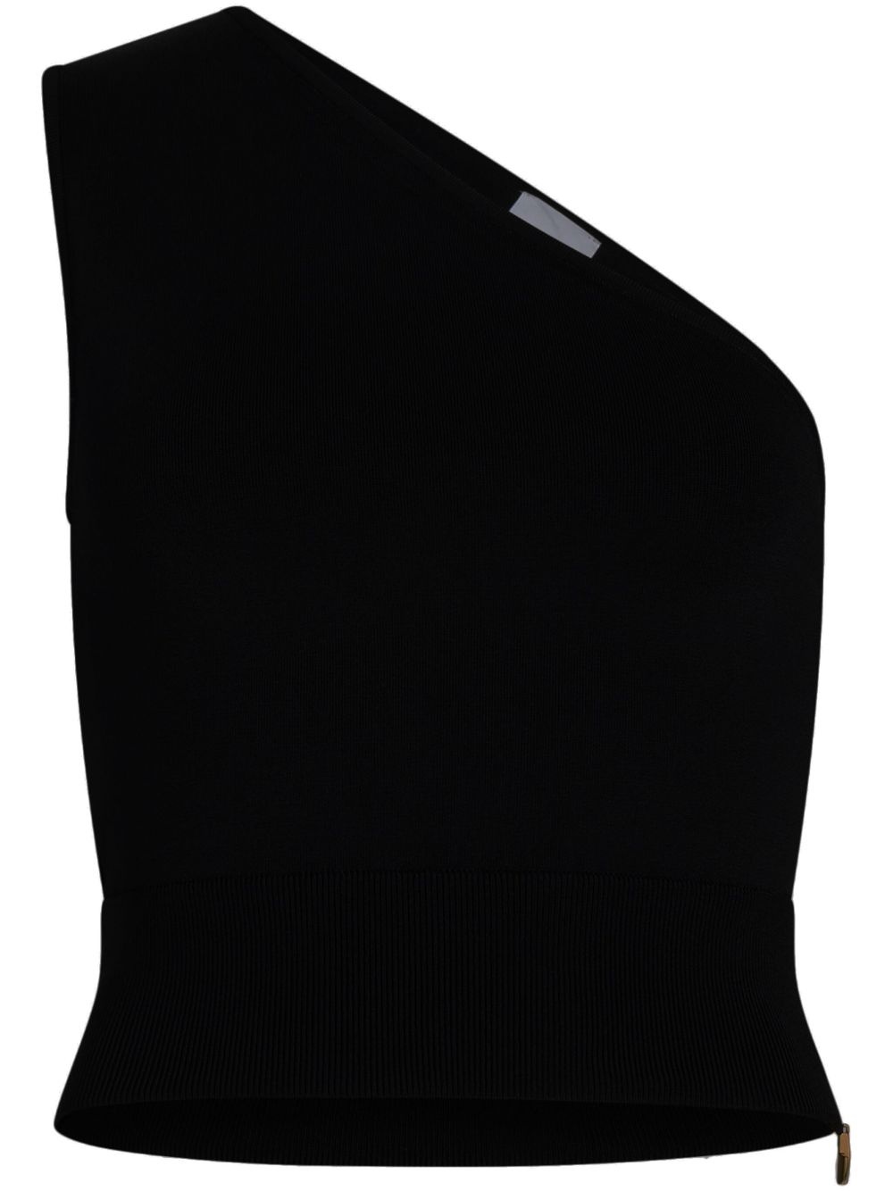 one-shoulder knitted top - 1