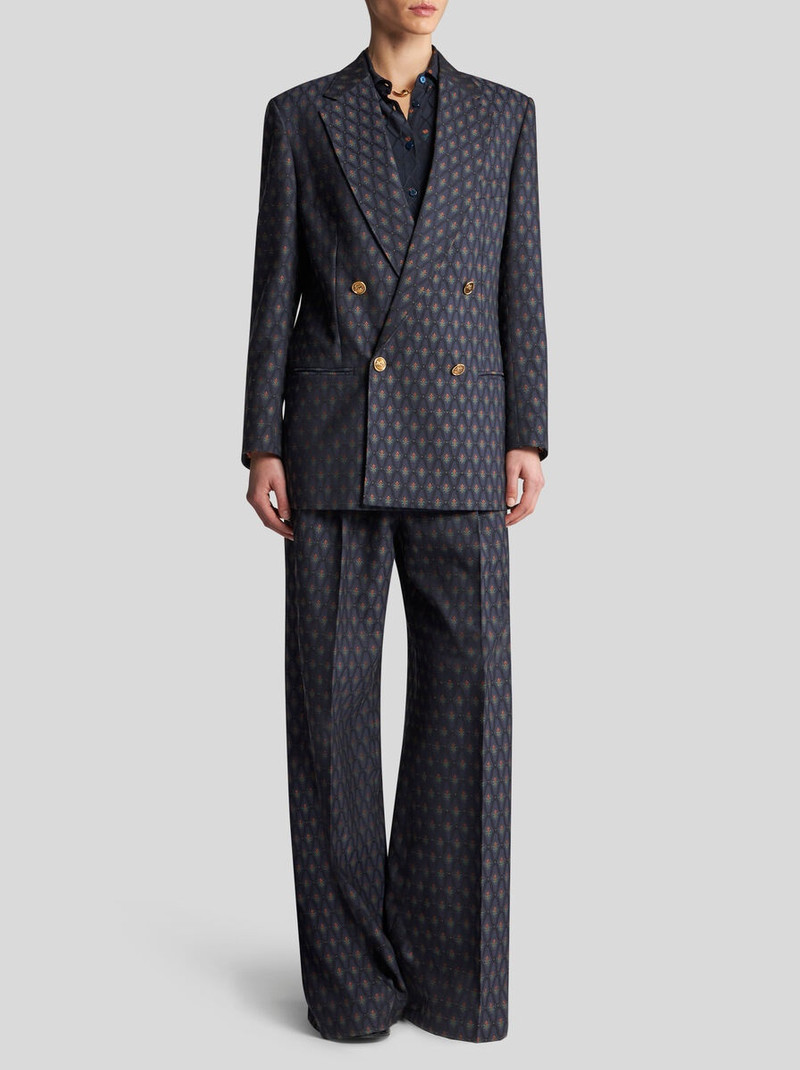 DOUBLE-BREASTED WOOL JACQUARD JACKET 4