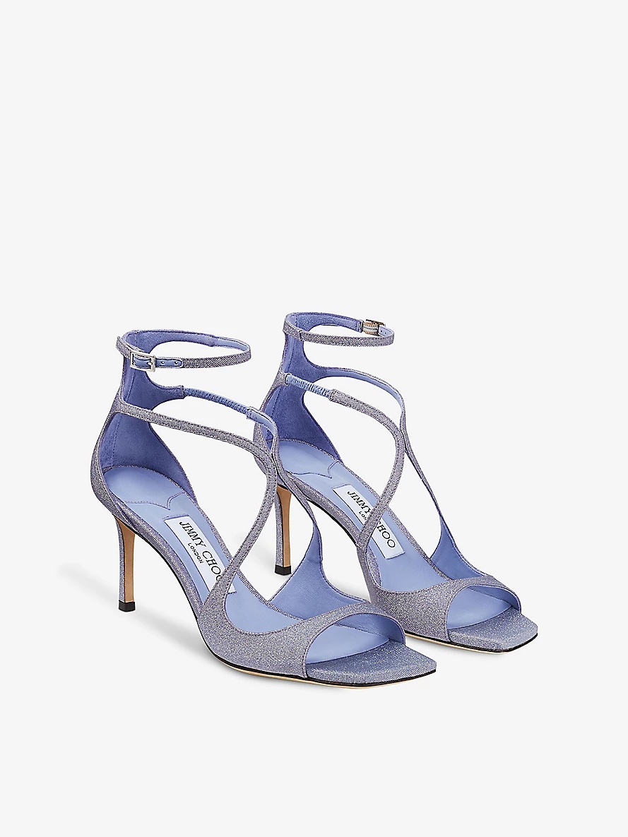 Azia 75 glitter-embellished heeled sandals - 3