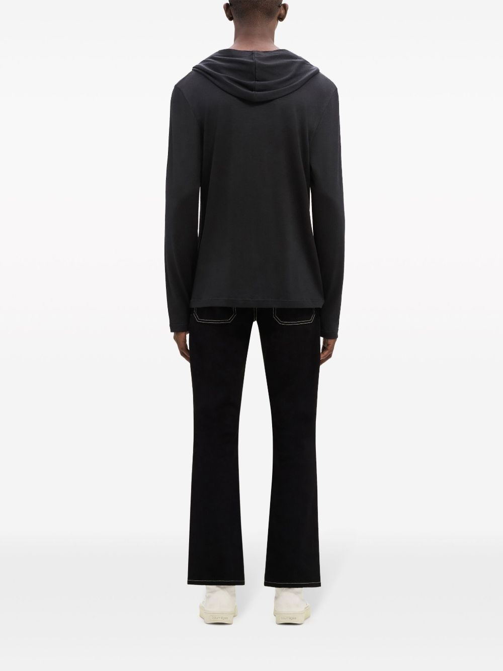fine-knit wool hoodie - 4