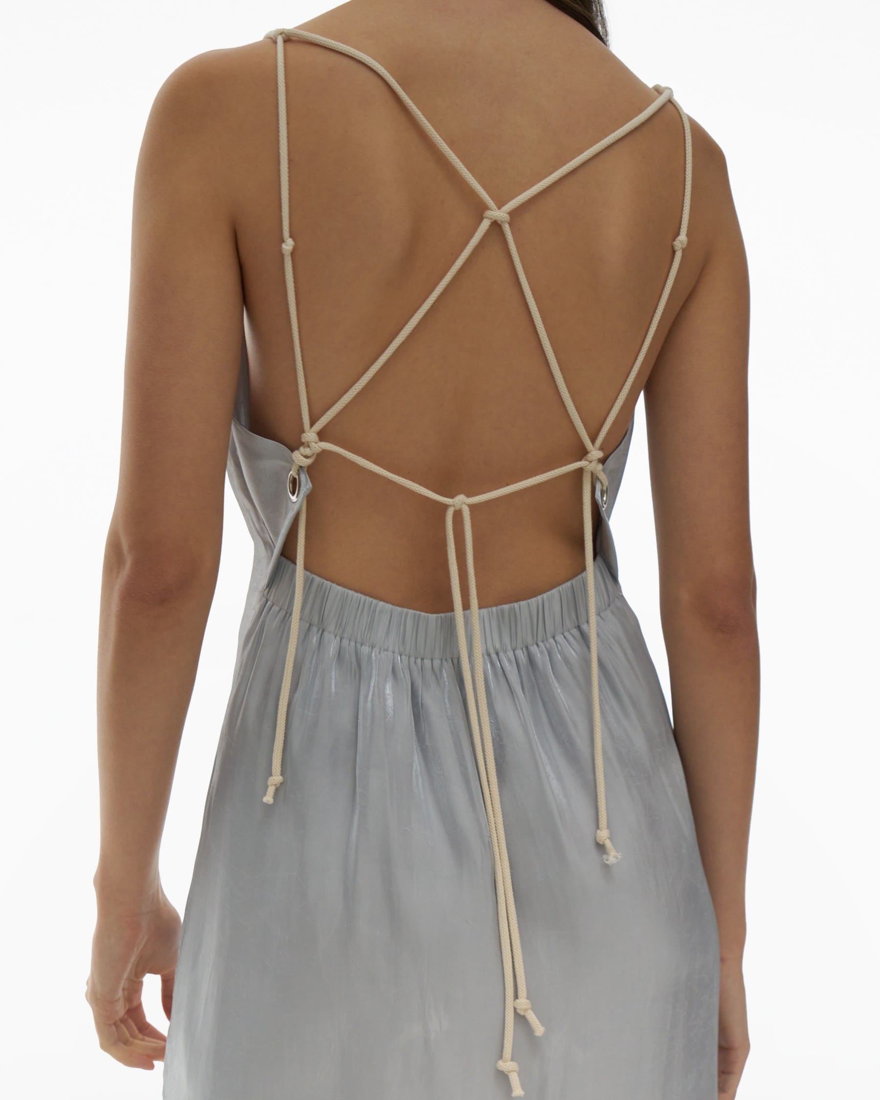 KNOTTED SLIP DRESS - 6