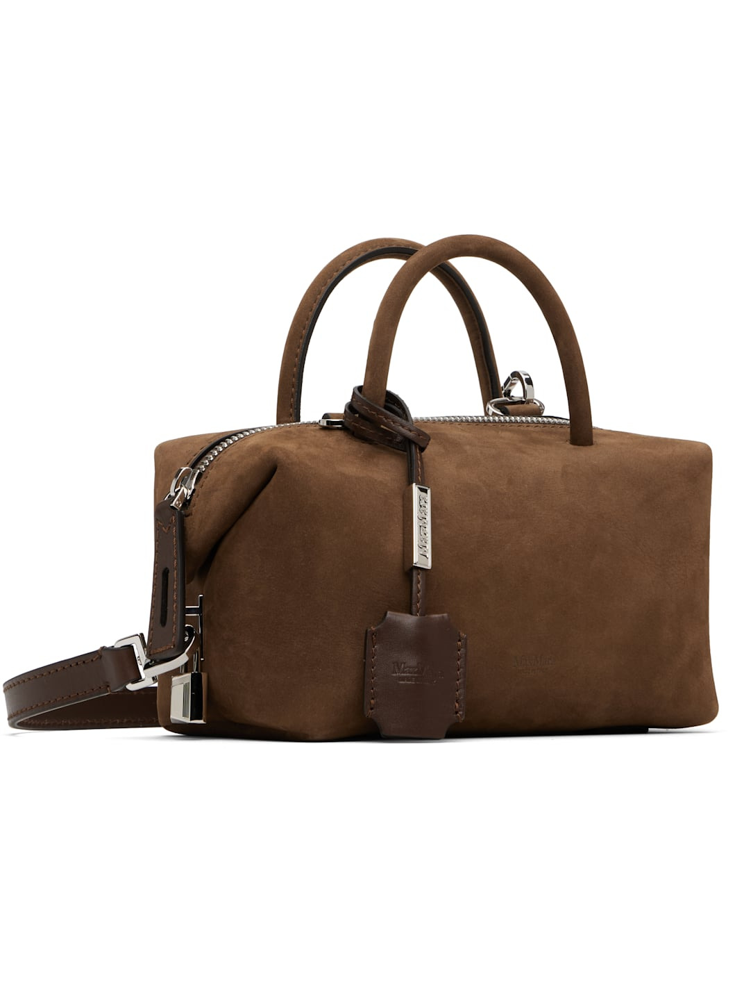 Brown Holdalls Suede Bag - 2