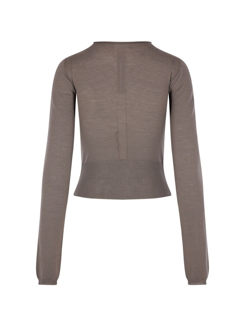 Rick Owens cut-out long-sleeved top outlook