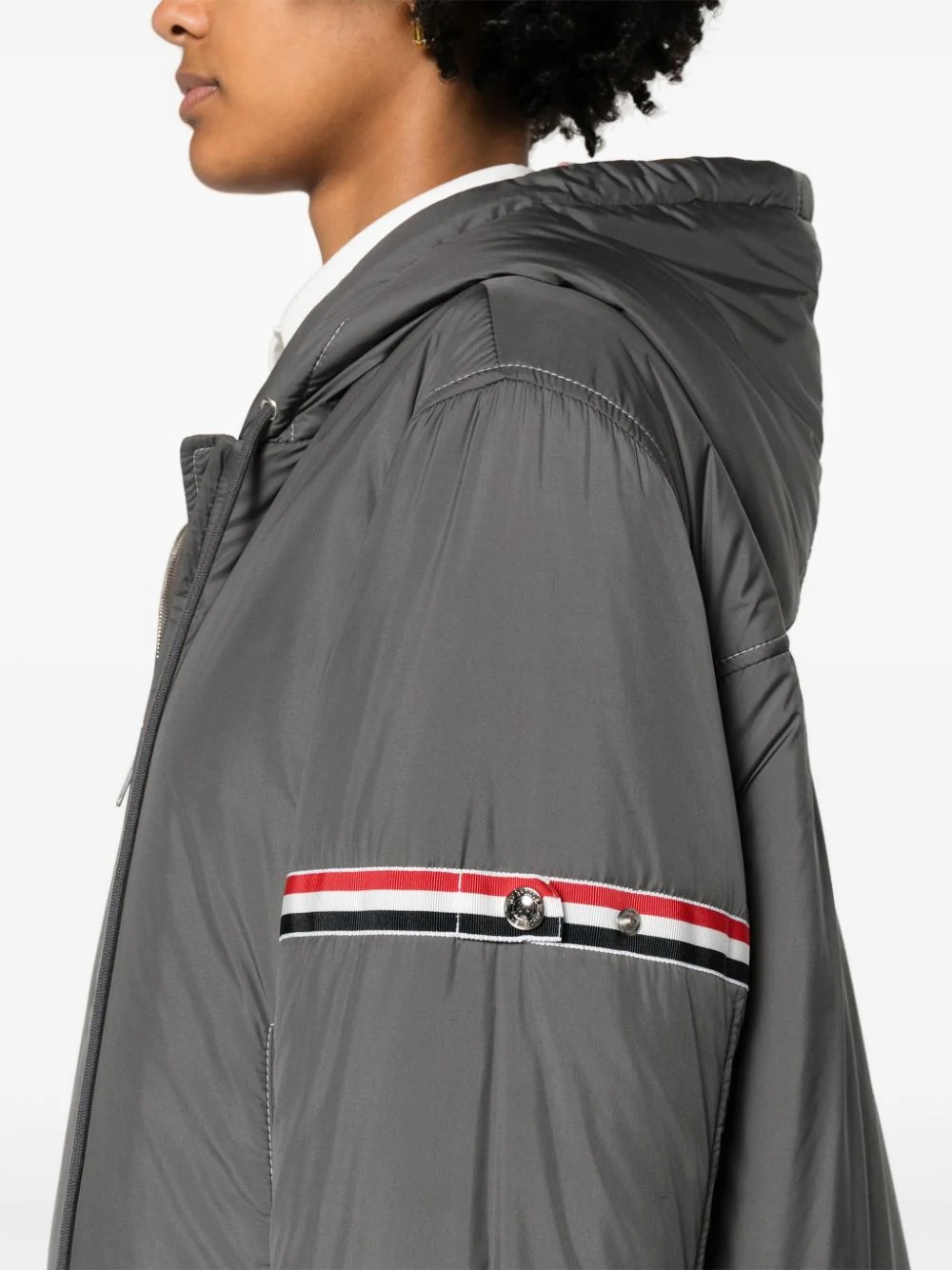 Thom Browne Ultra Light Nylon Tech Down Fill Armband Hood