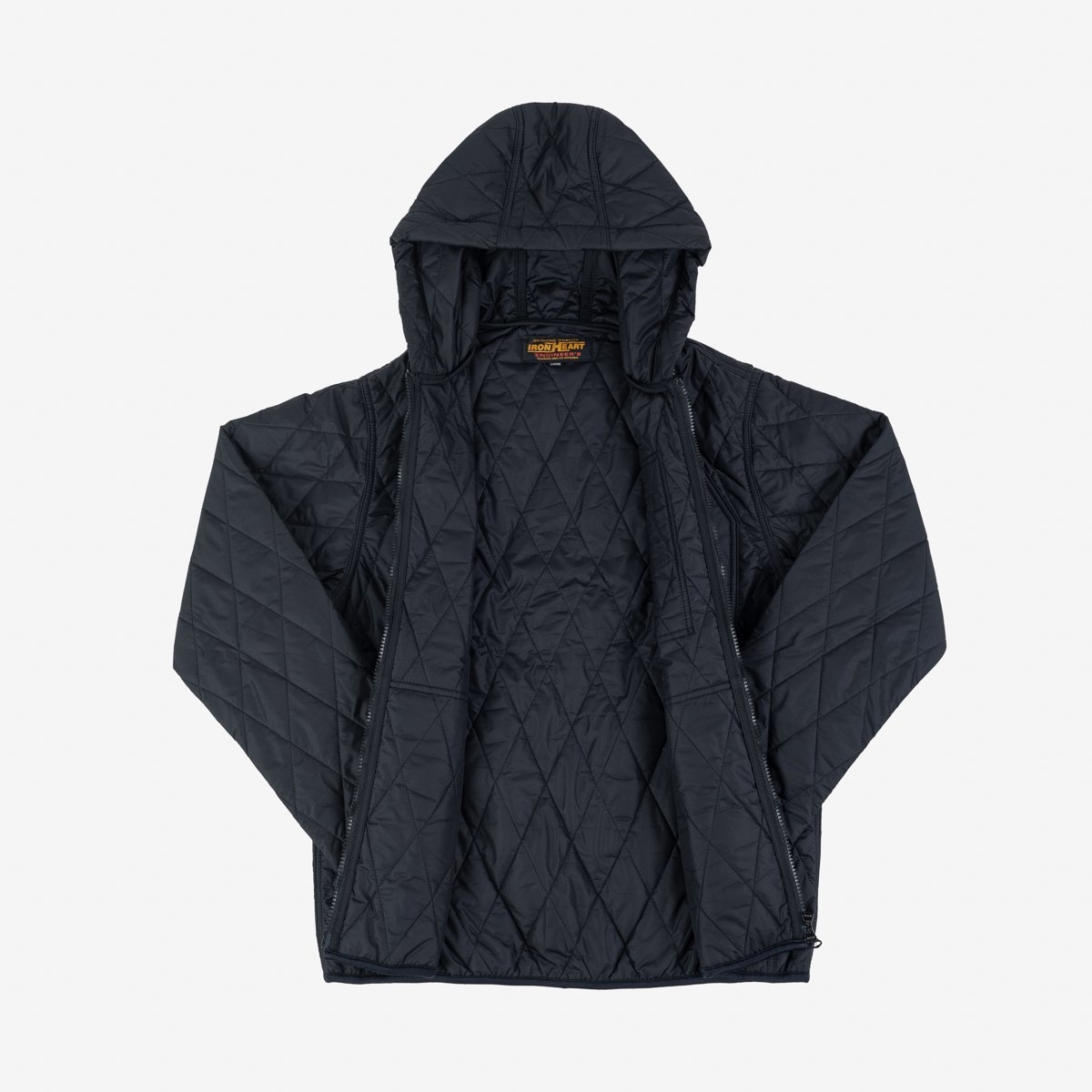 IHJ-100-BLK Quilted Light Parka - Black - 5