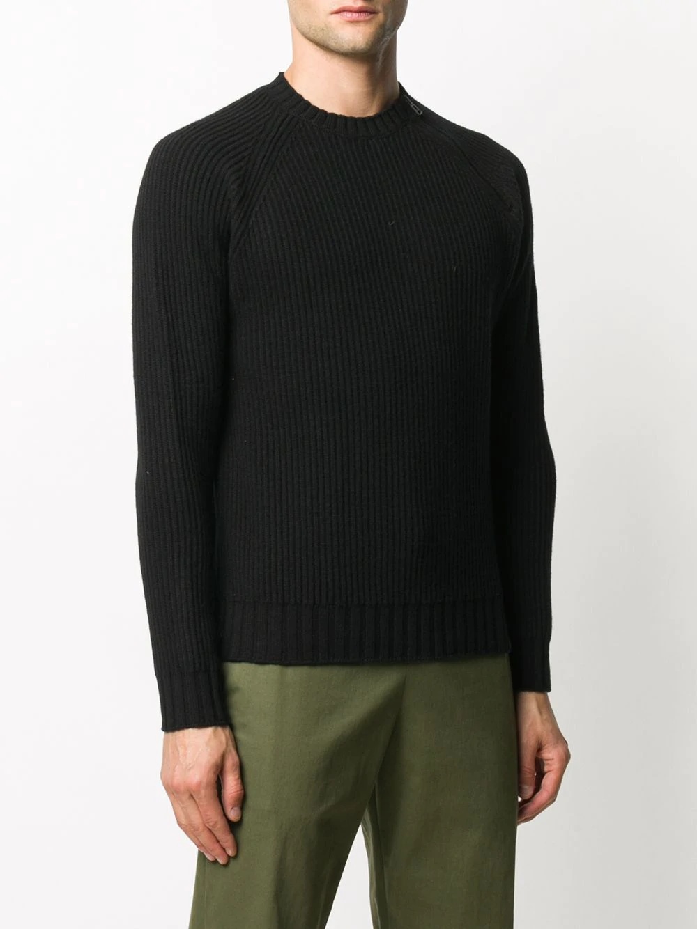 ribbed virgin wool jumper - 3