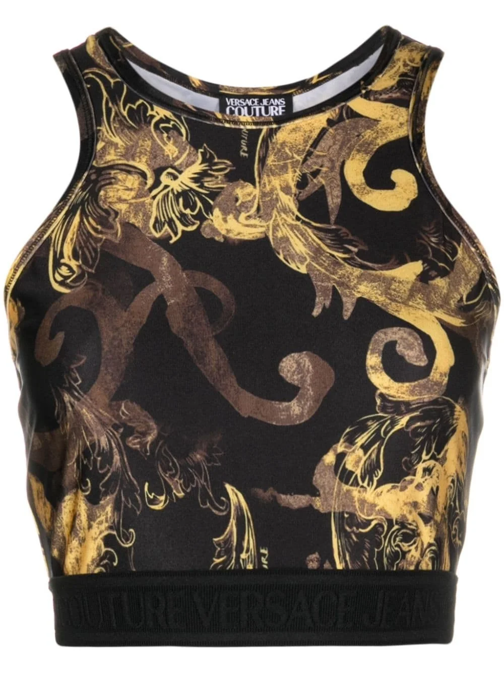 baroque-print tank top - 1