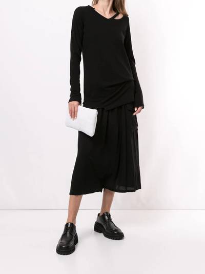 Yohji Yamamoto asymmetric gathered skirt outlook