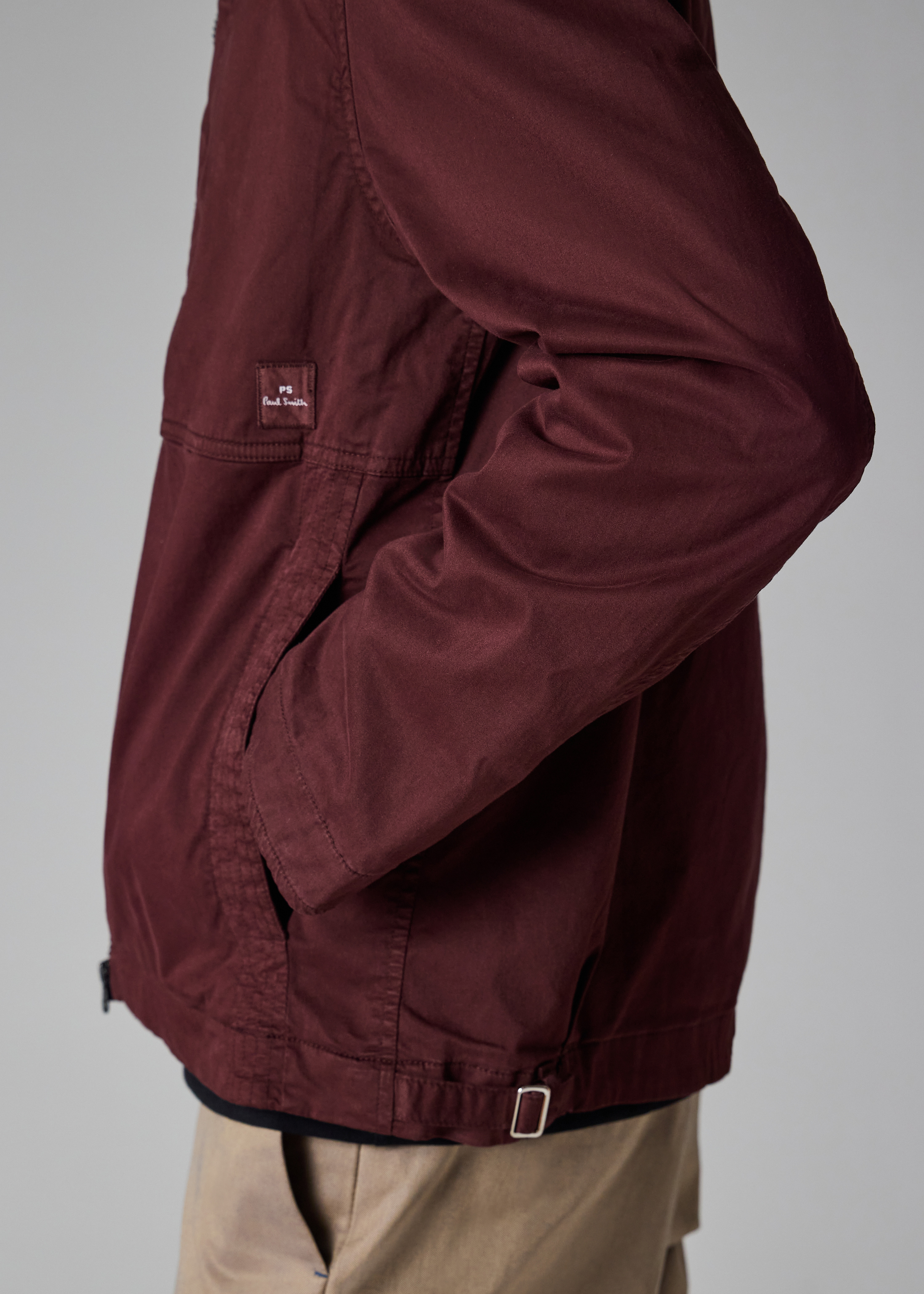 Burgundy Garment Dyed Stretch-Cotton Overshirt - 9