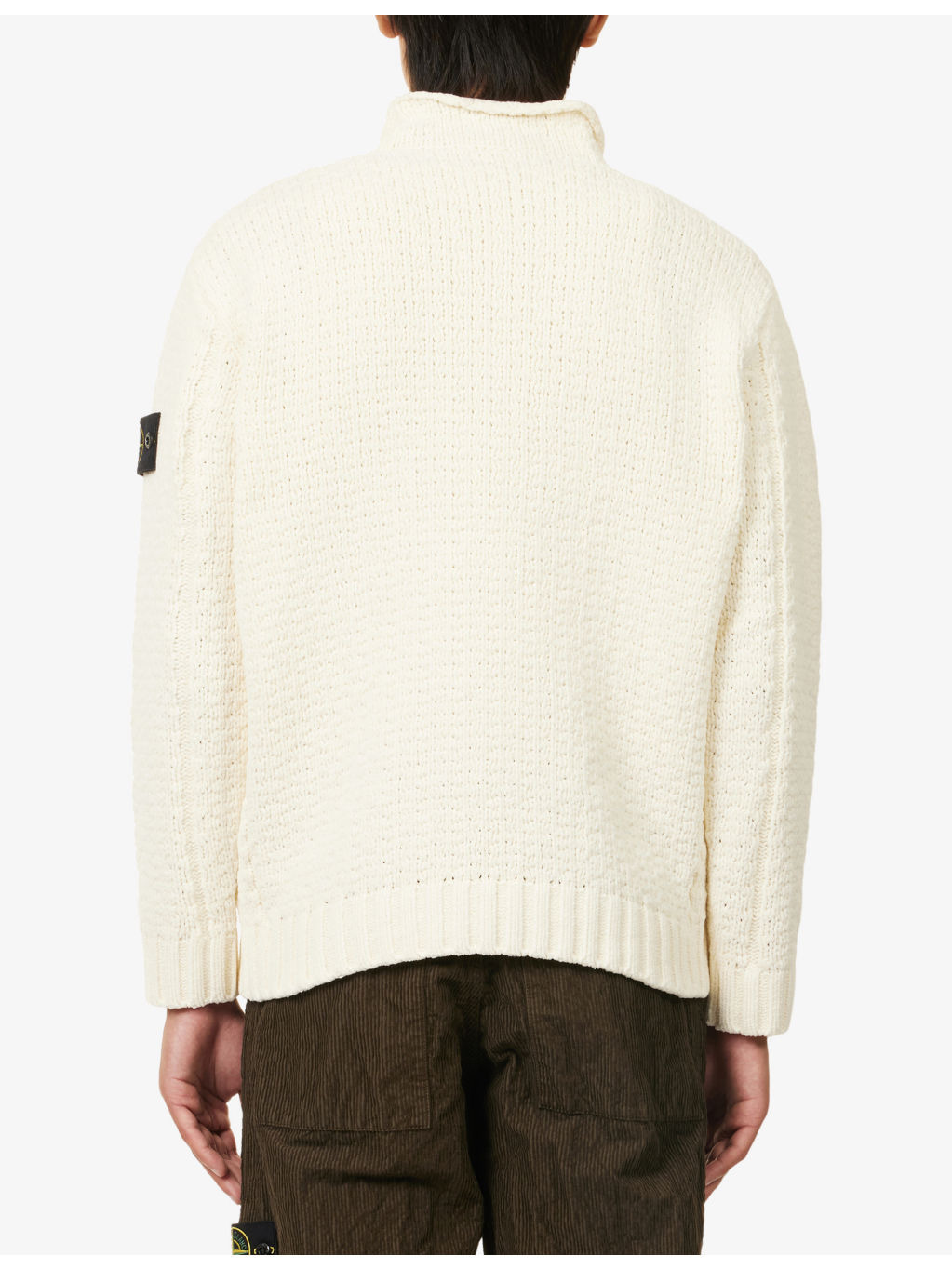 Chenille Crewneck Cotton-Knit Jumper - 4