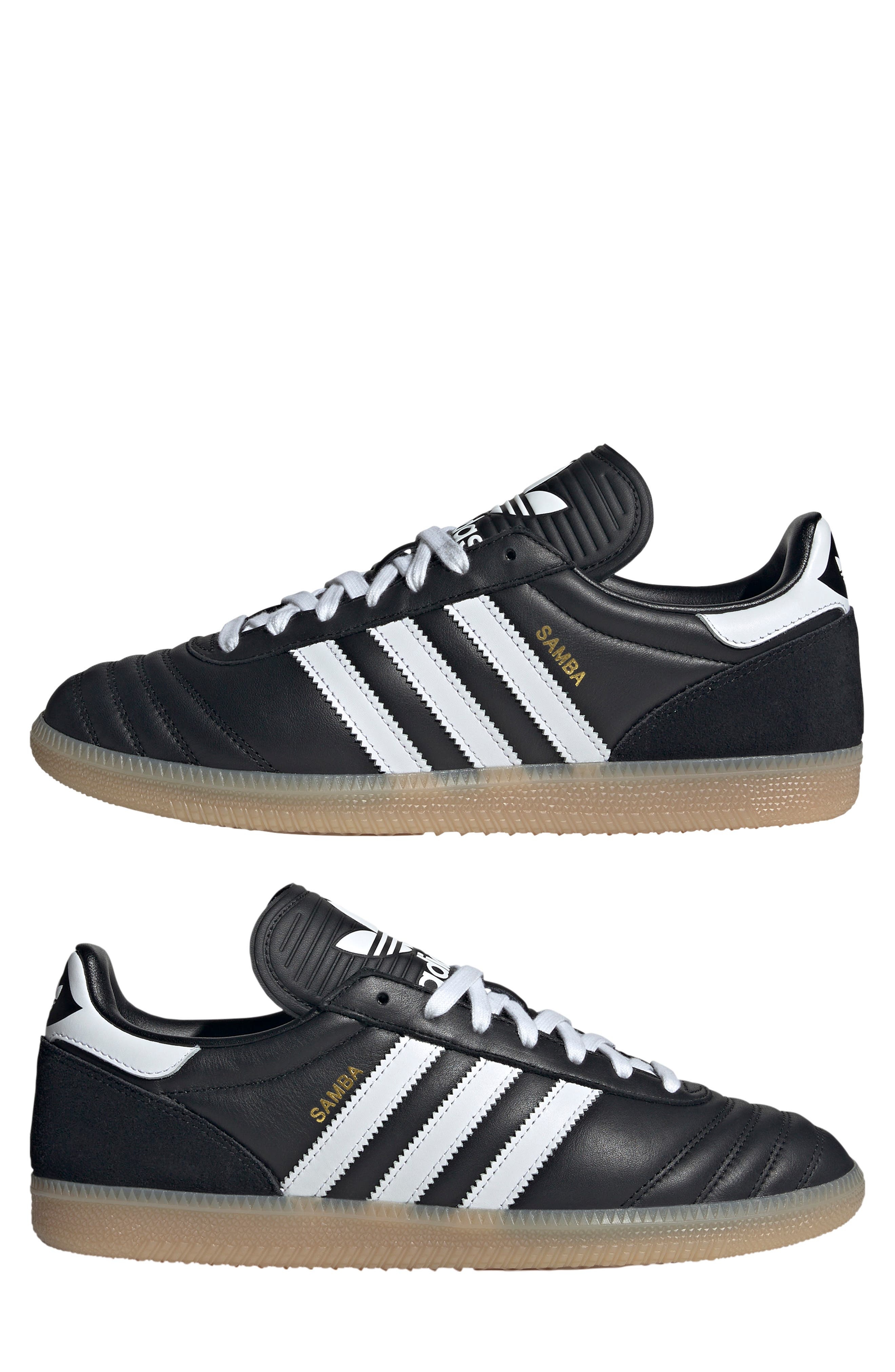 adidas Gender Inclusive Samba 62 Sneaker in Black/White/Gum at Nordstrom - 9