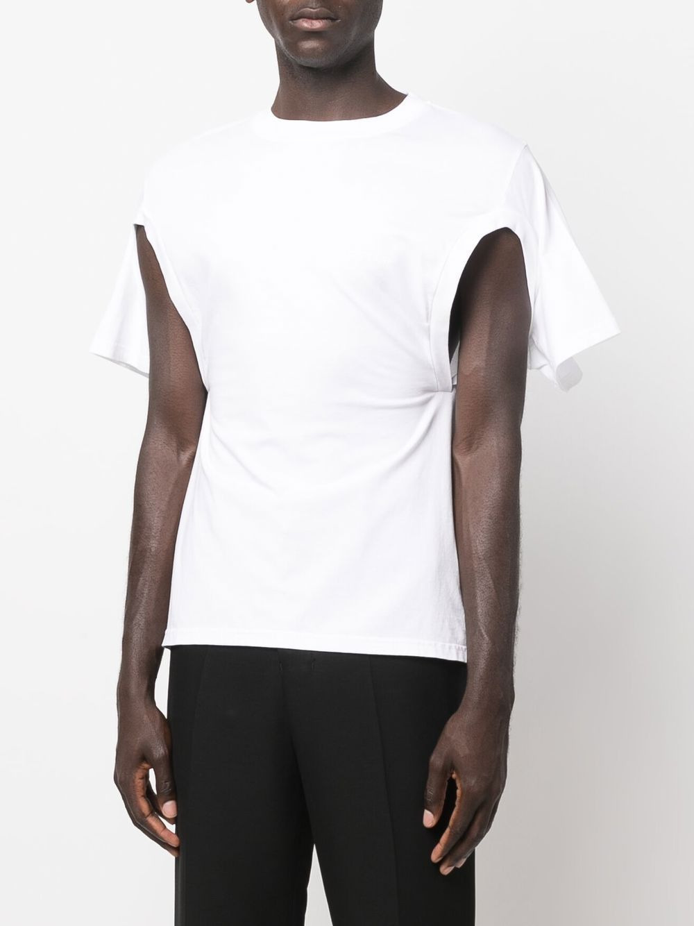 cut-out organic cotton T-shirt - 6