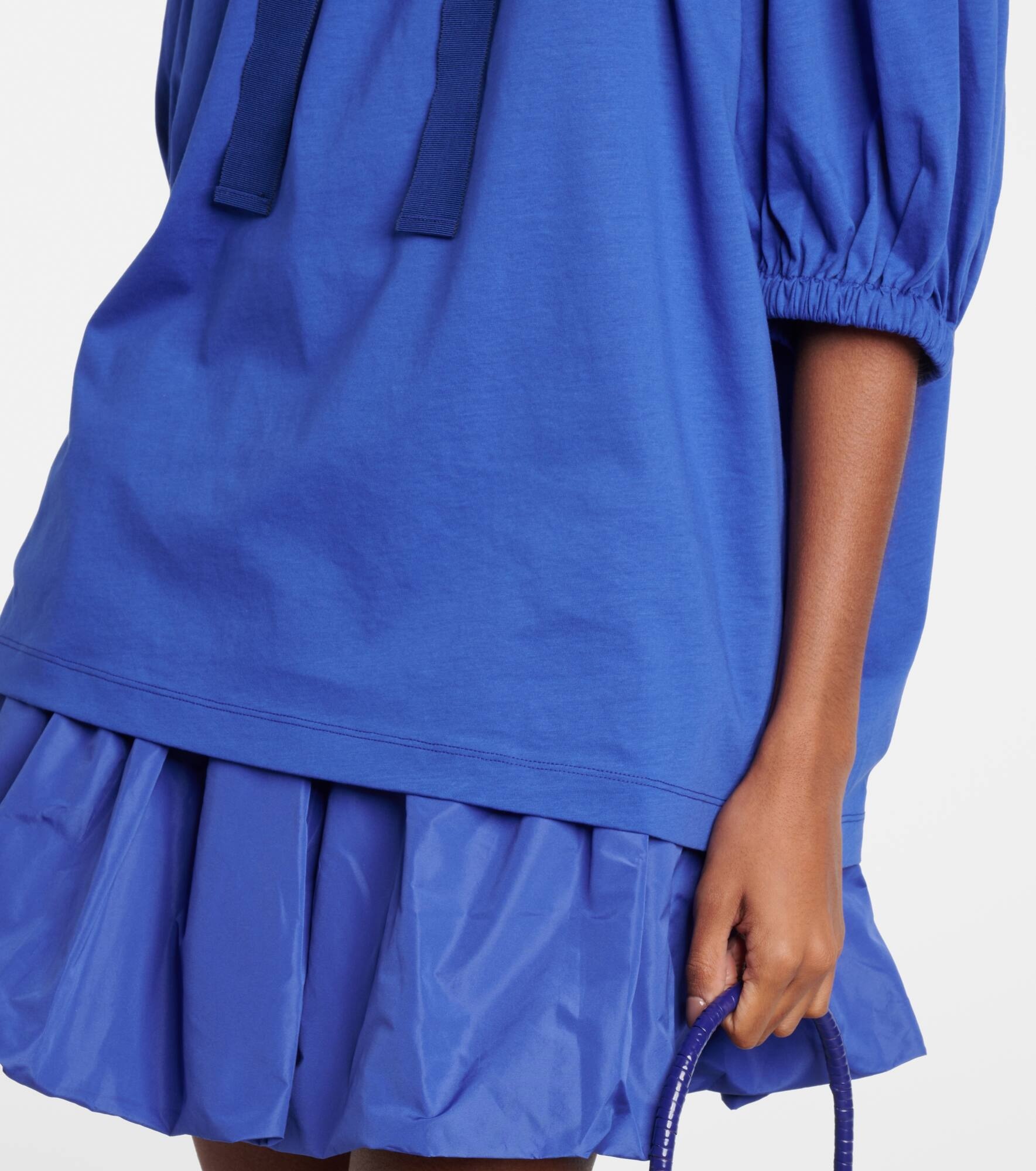 Off-shoulder cotton jersey top - 5