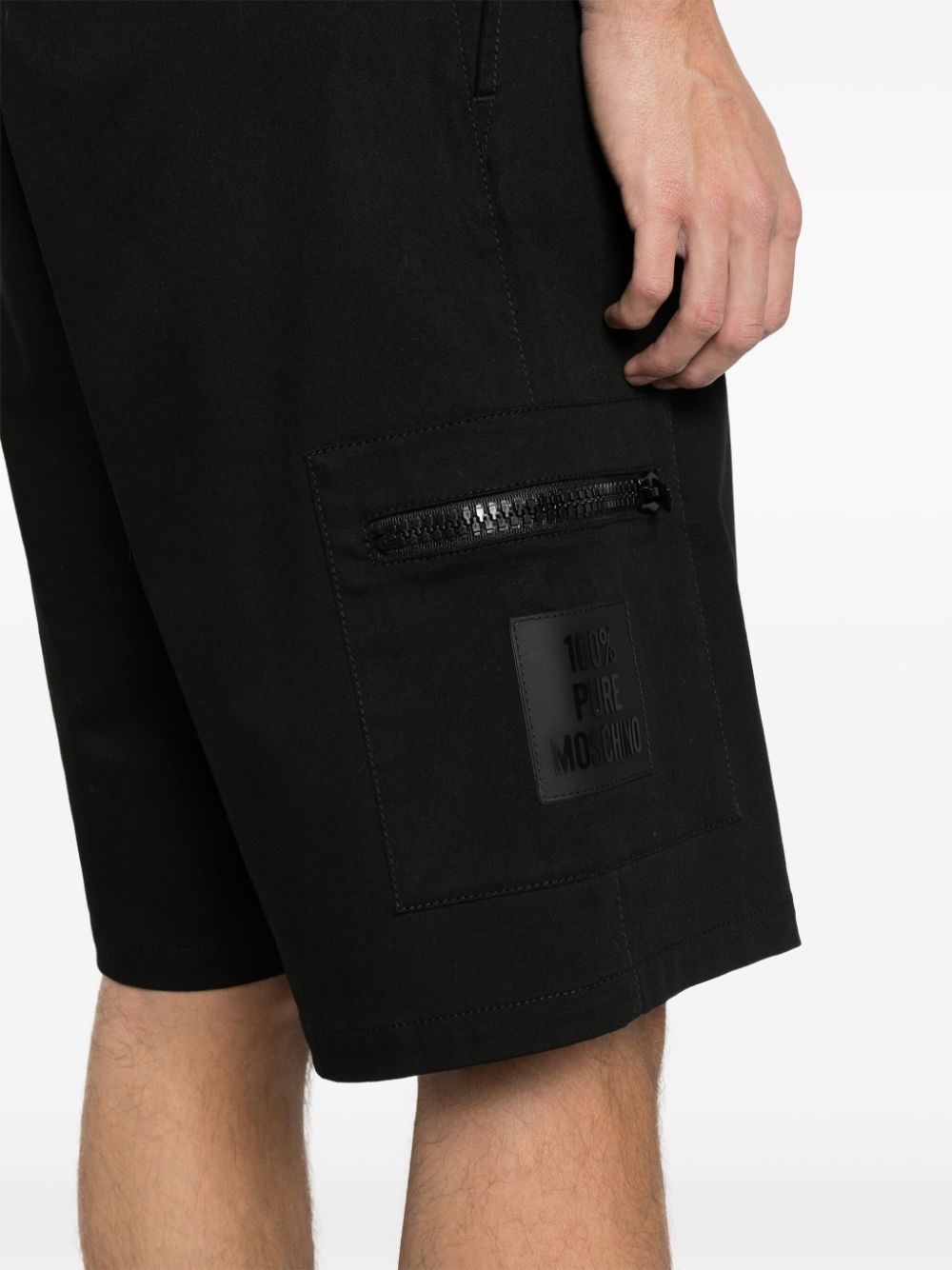 logo-appliquÃ© bermuda shorts - 5