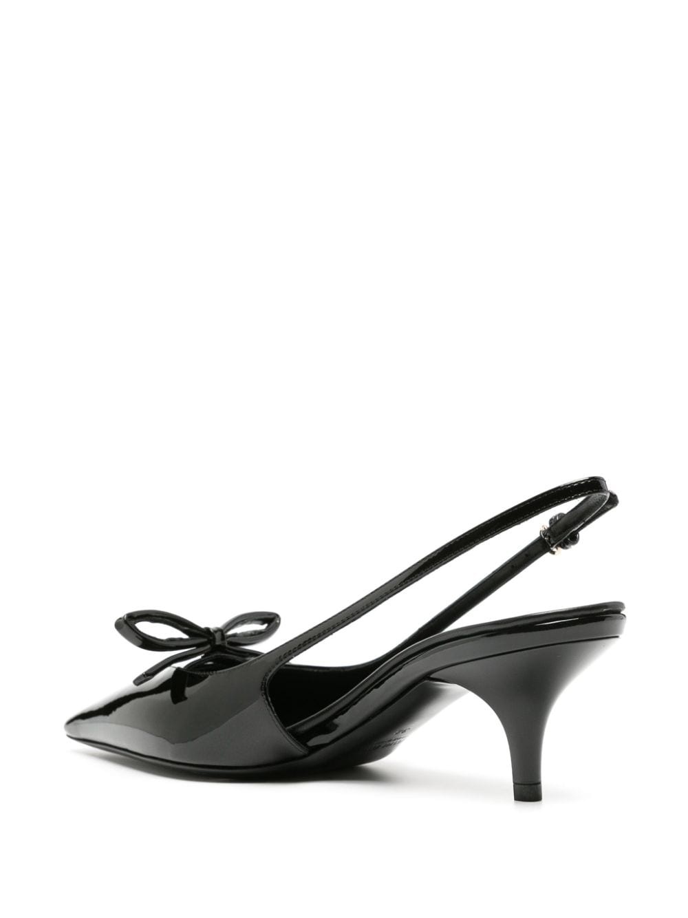 75mm bow-embellished sligback pumps - 3