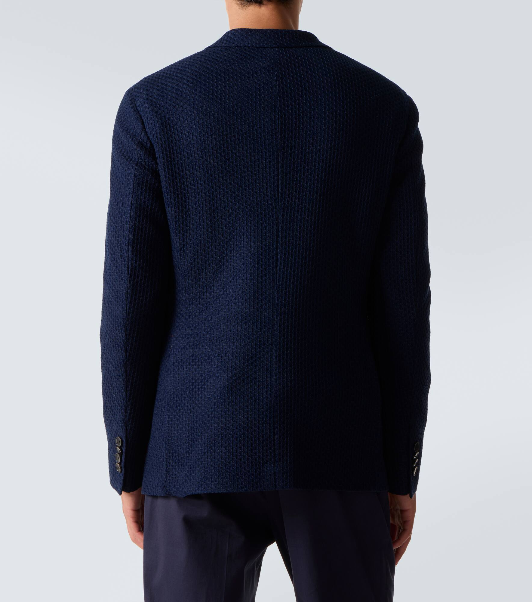 Cotton jersey blazer - 4