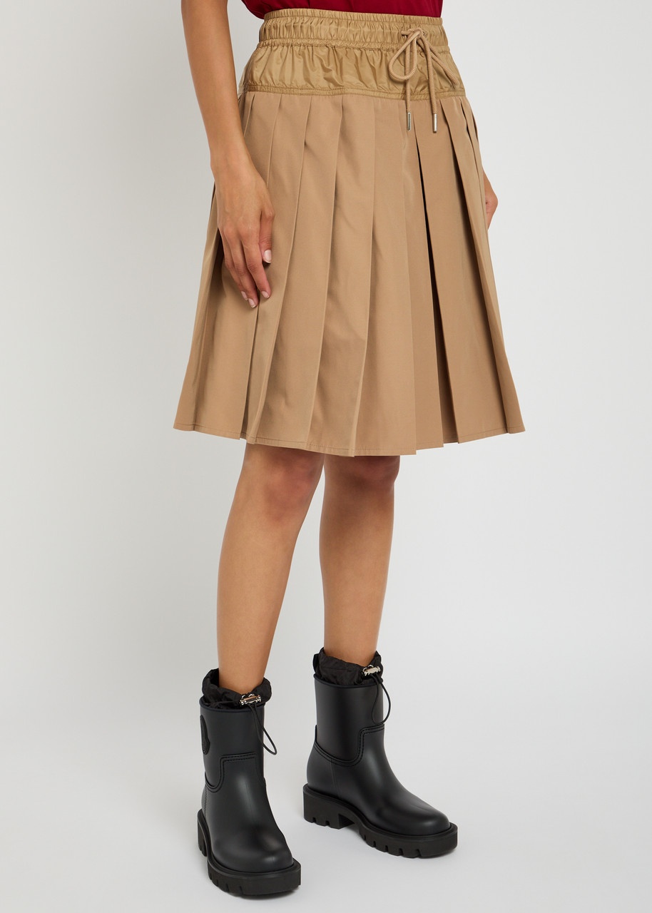 Moncler Pleated Woven Mini Skirt - 2
