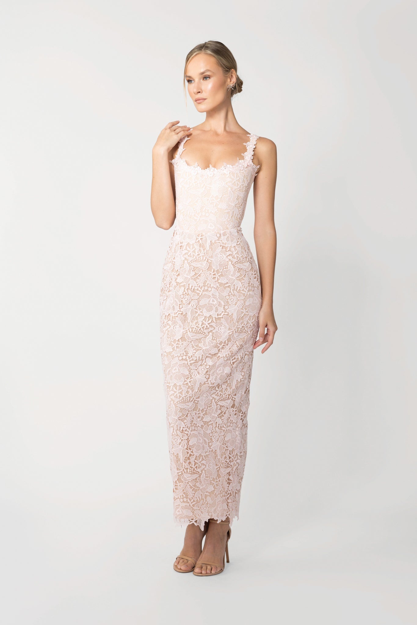CORALINE LACE MIDI DRESS - 2
