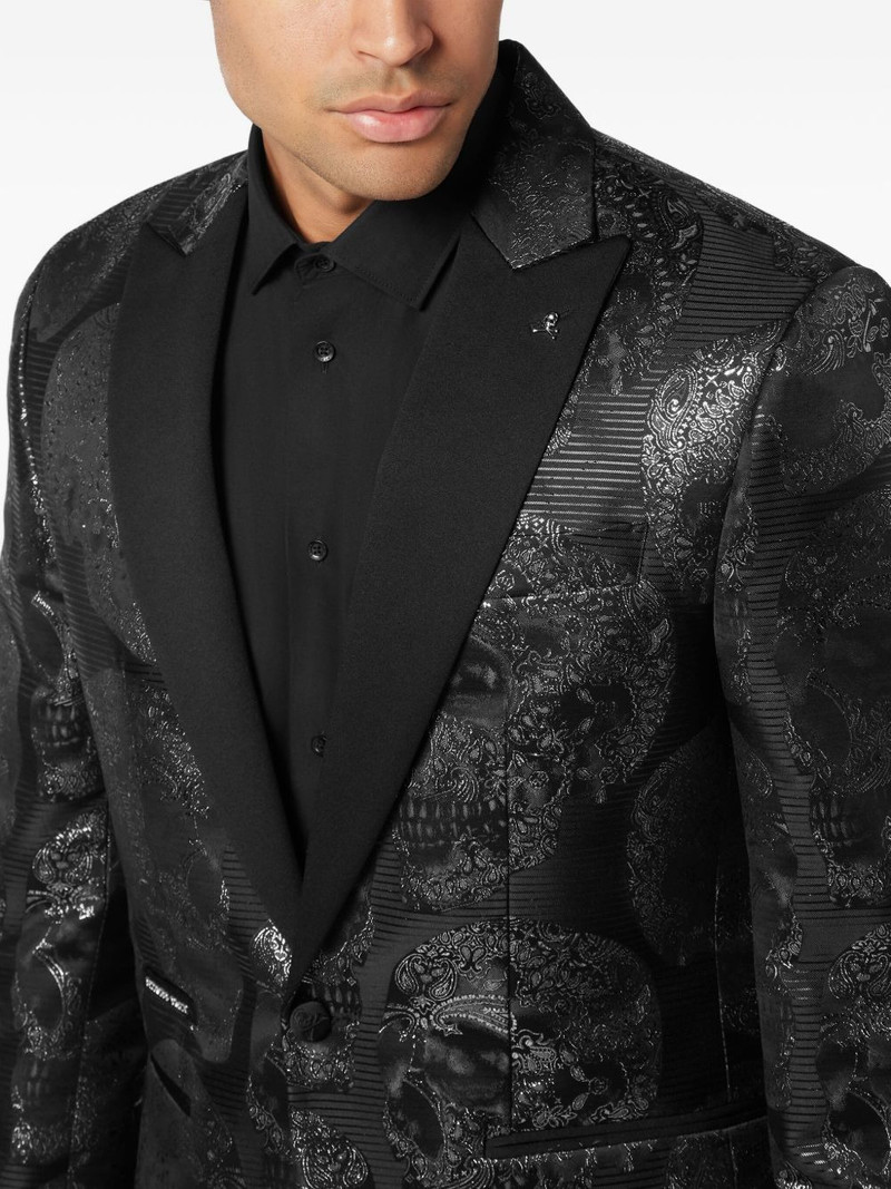 skull jacquard blazer 5