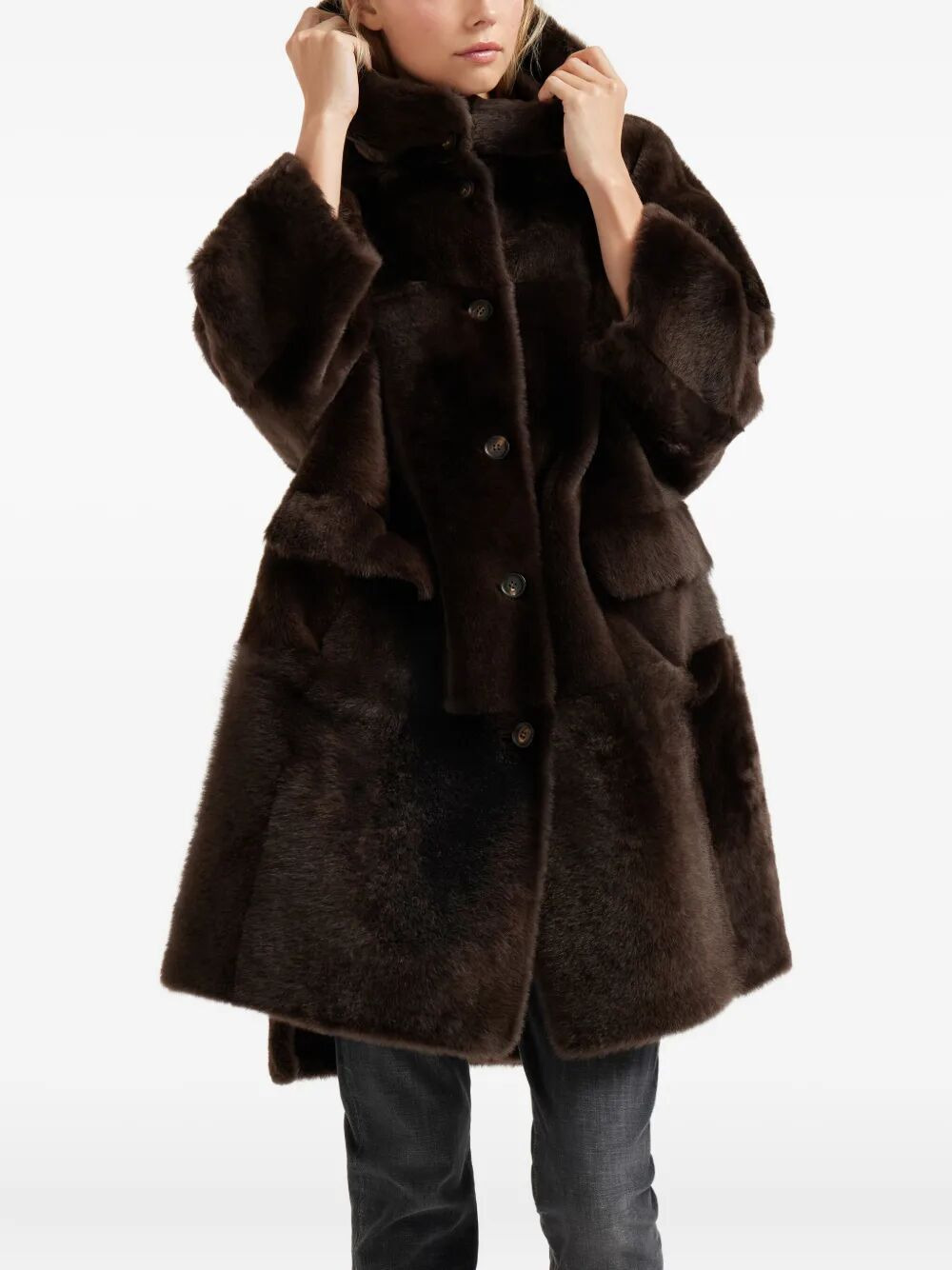 Brunello Cucinelli Women Fur Overcoat - 3