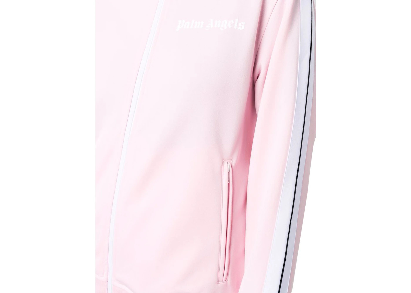 Palm Angels Womens Track Jacket Almond Blossom/White - 2