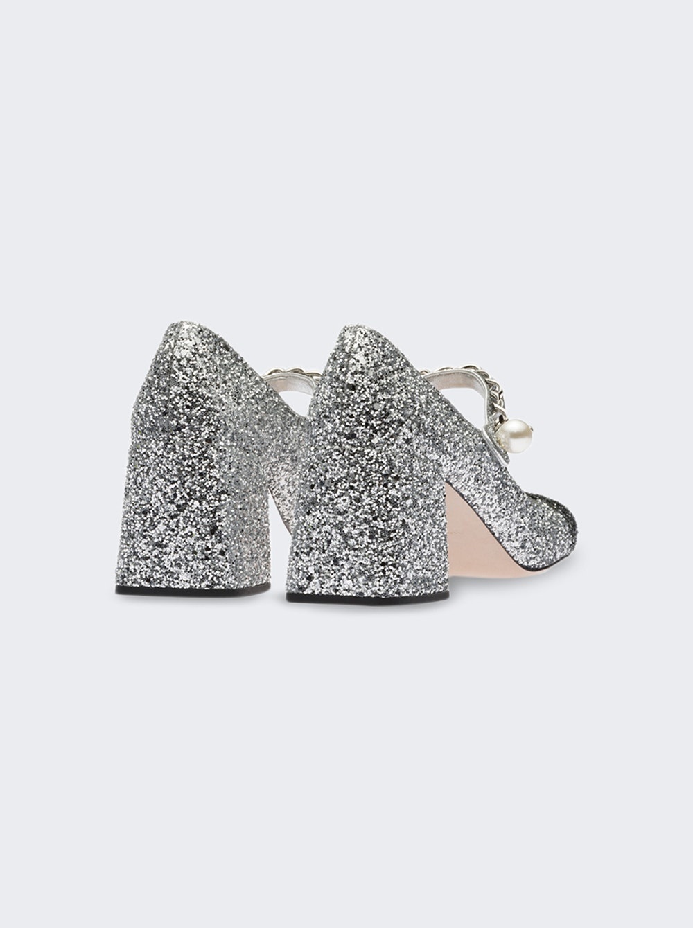 Glitter Pumps Argento - 3