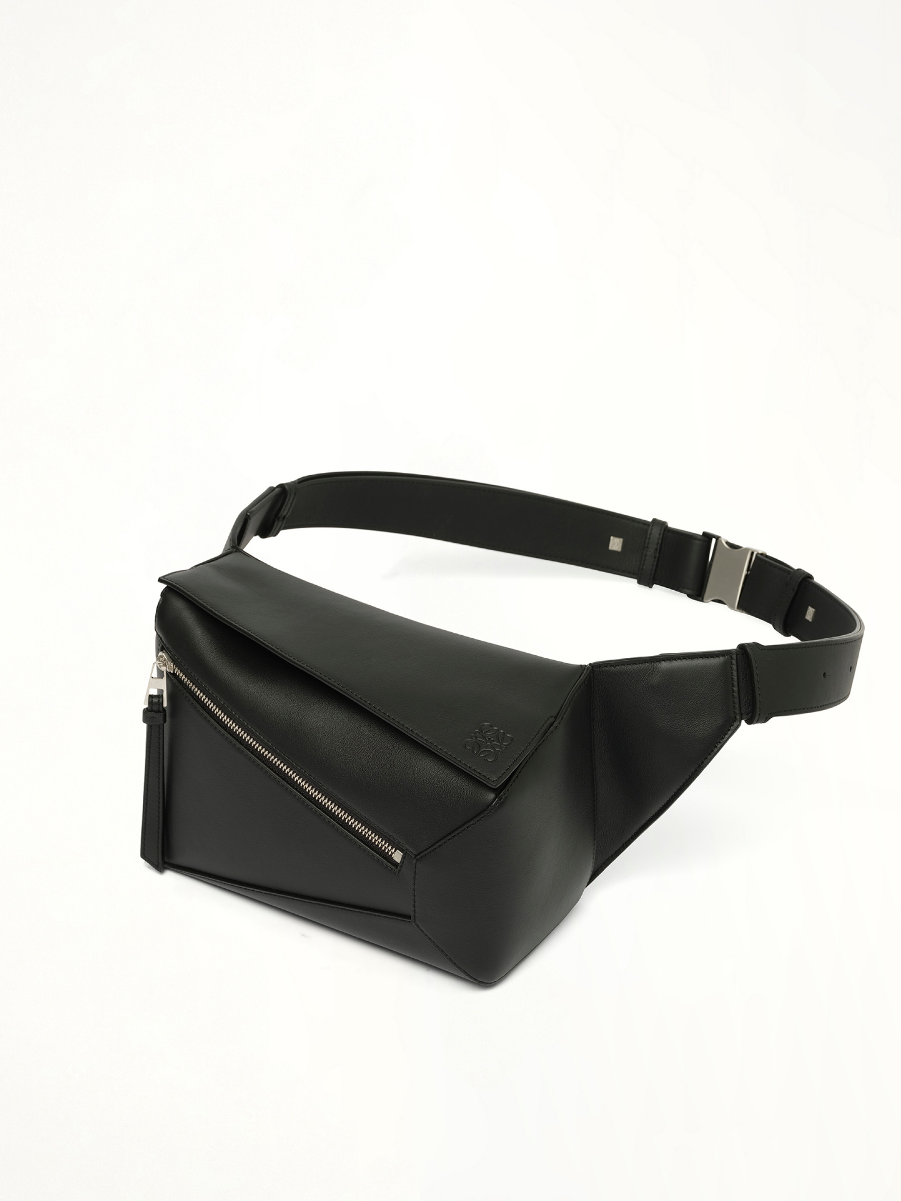 Puzzle Edge Small Bumbag in Black - 2