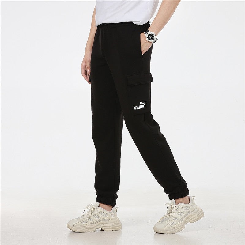 PUMA Running Training Breathable Knit Bundle Feet Sports Long Pants Black 847725-01 - 5