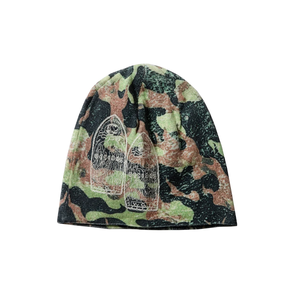 FLAME CAMO KNIT HAT (MULTICOLOR) - 1
