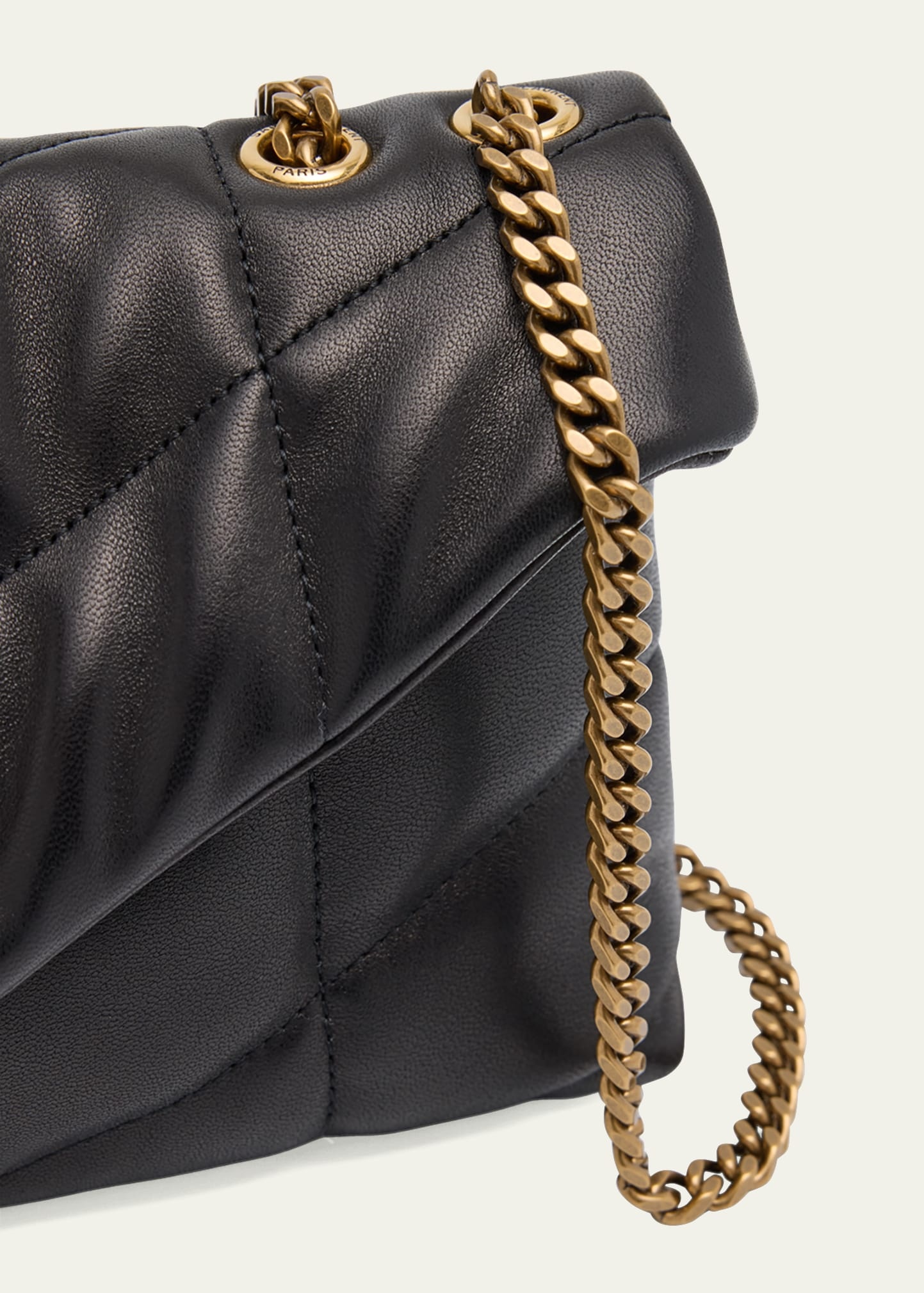 Lou Puffer Toy YSL Shoulder Bag in Quilted Leather - 5