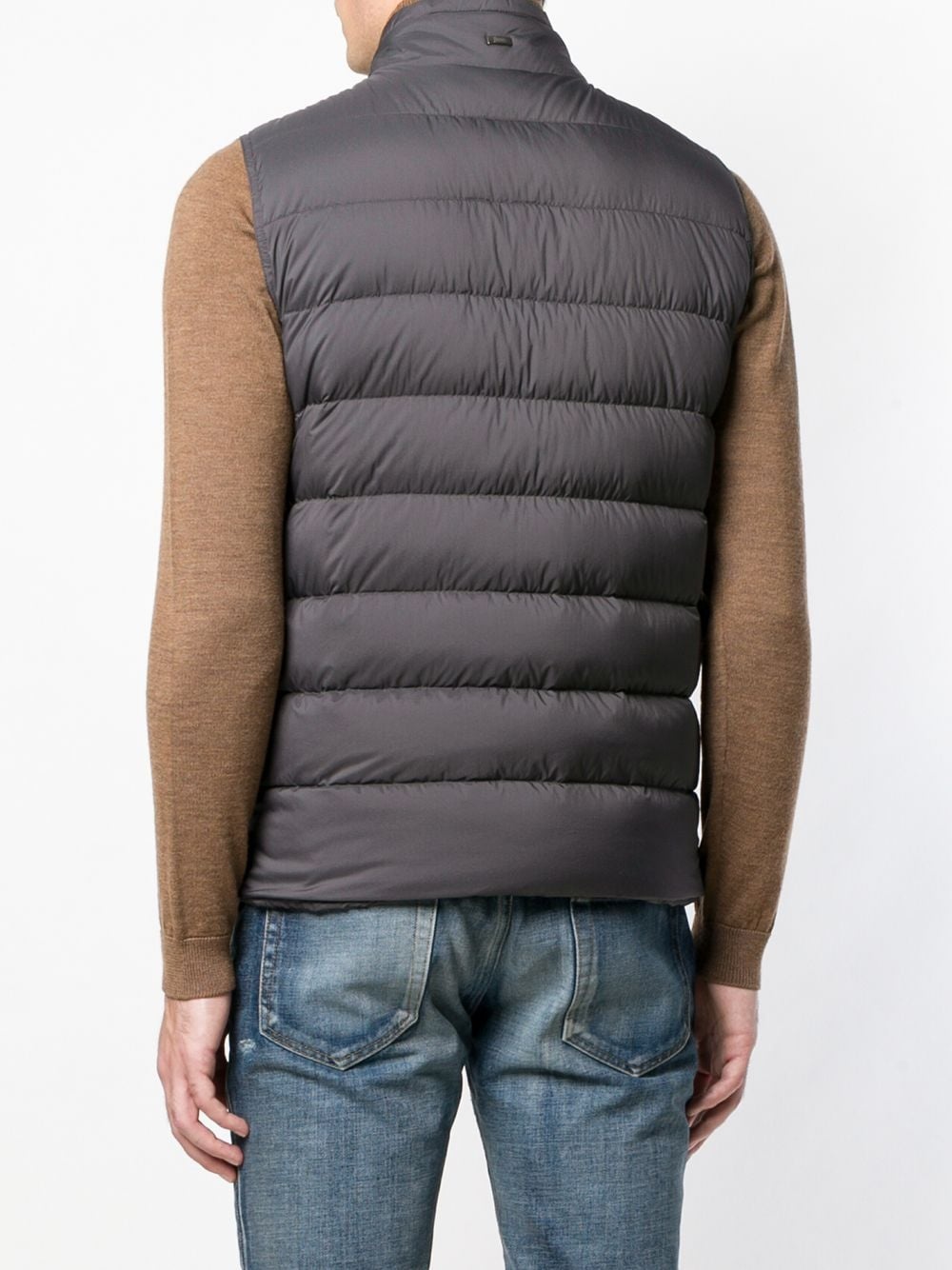 zipped padded gilet - 4