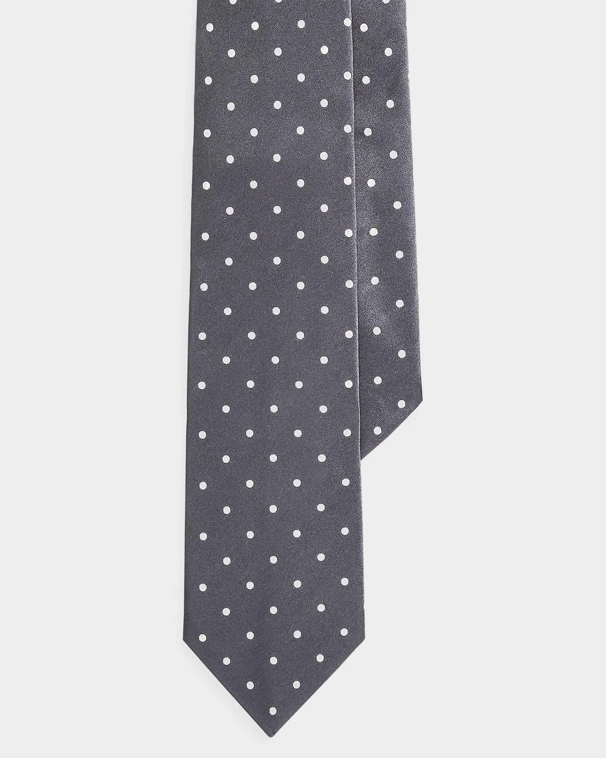 Men's Polka Dot Woven Satin Silk Tie - 1
