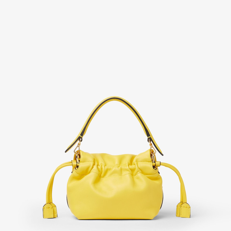 Mamma Baguette Small Broom yellow nappa leather mini-bag 4