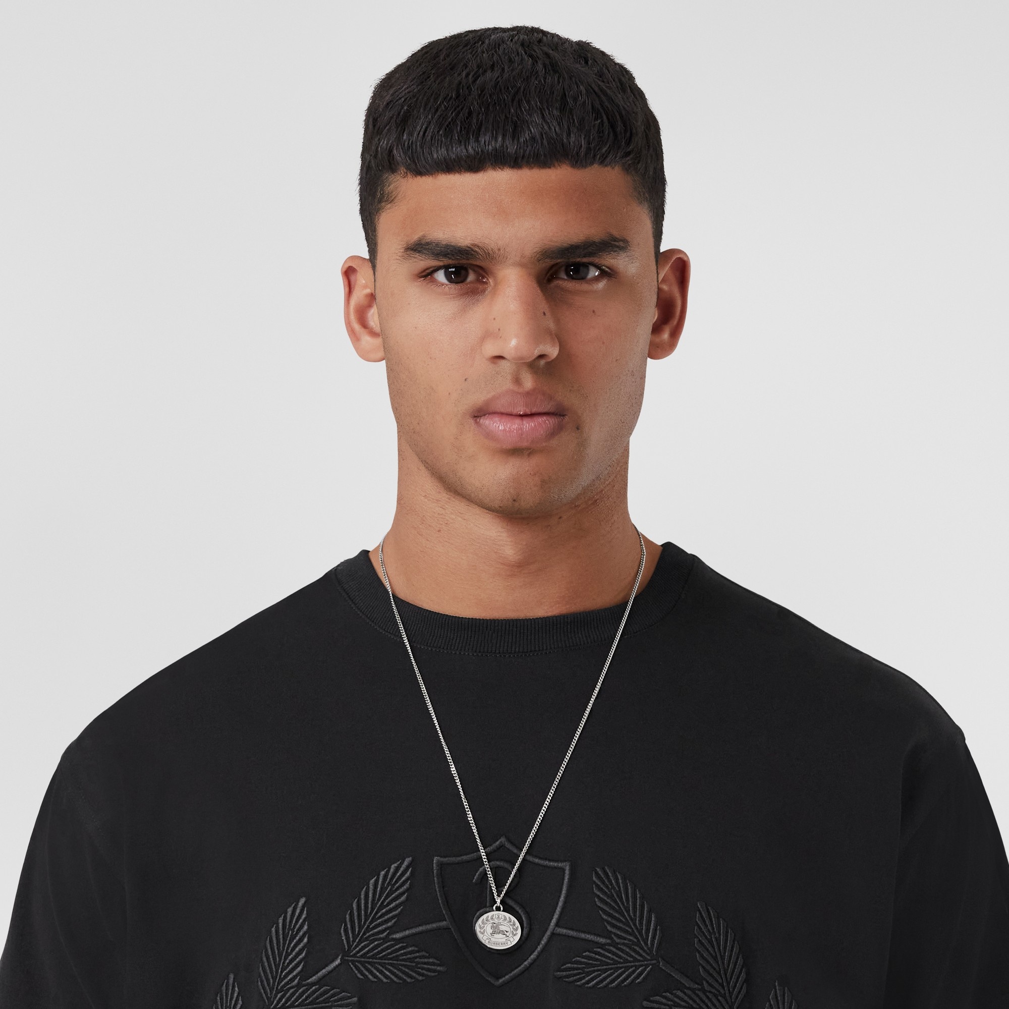 Engraved EKD Palladium-plated Chain-link Necklace - 3