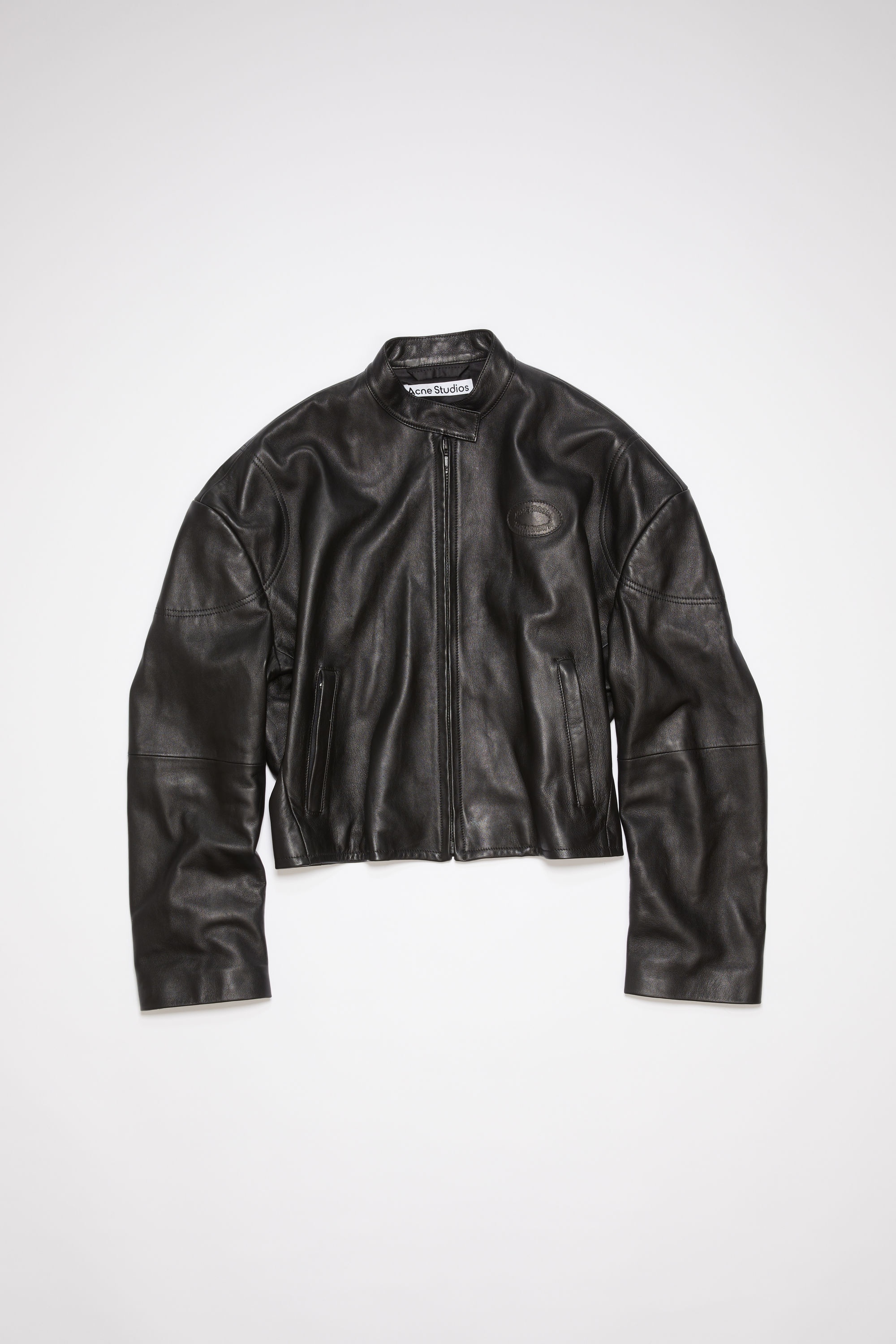 Leather jacket - Black - 1