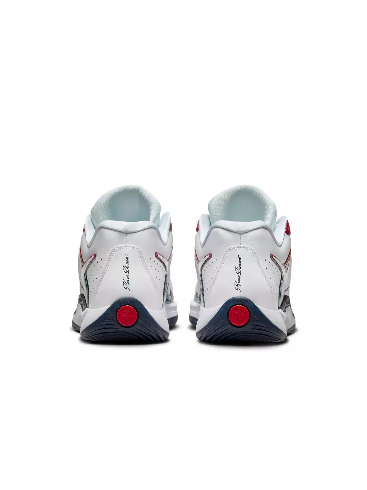 KD17 "White/University Red/Obsidian" Men's Basketball Shoe - 5
