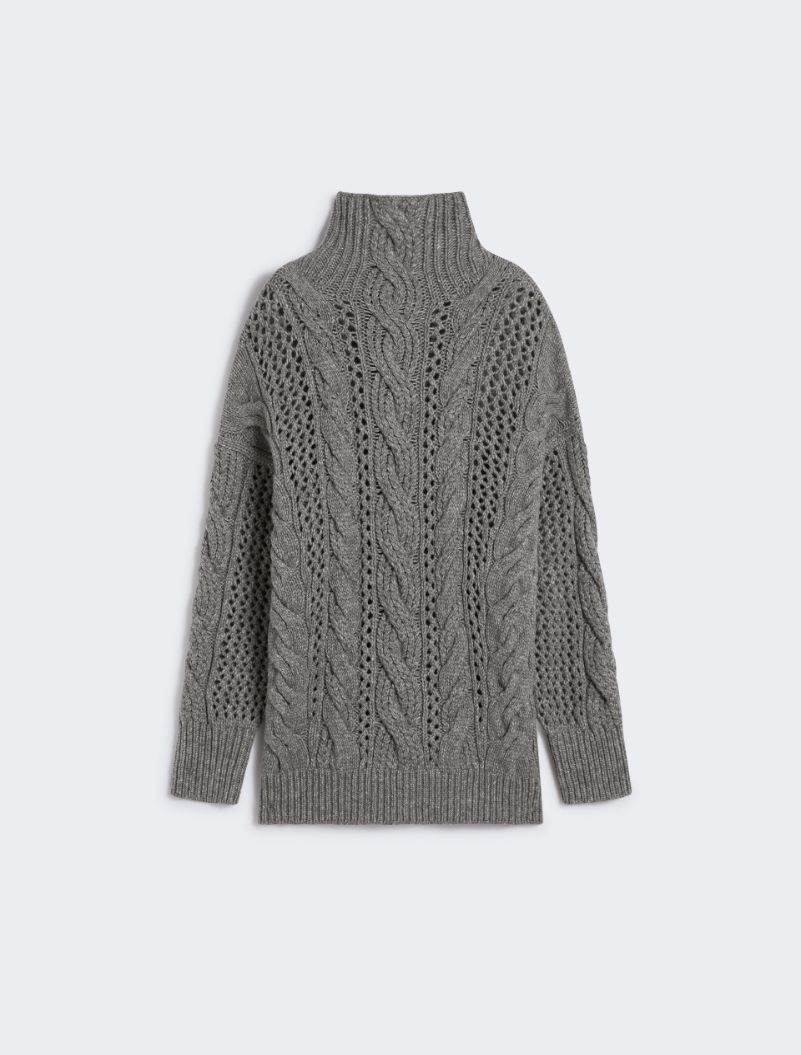 Oversized cable-knit sweater - 1
