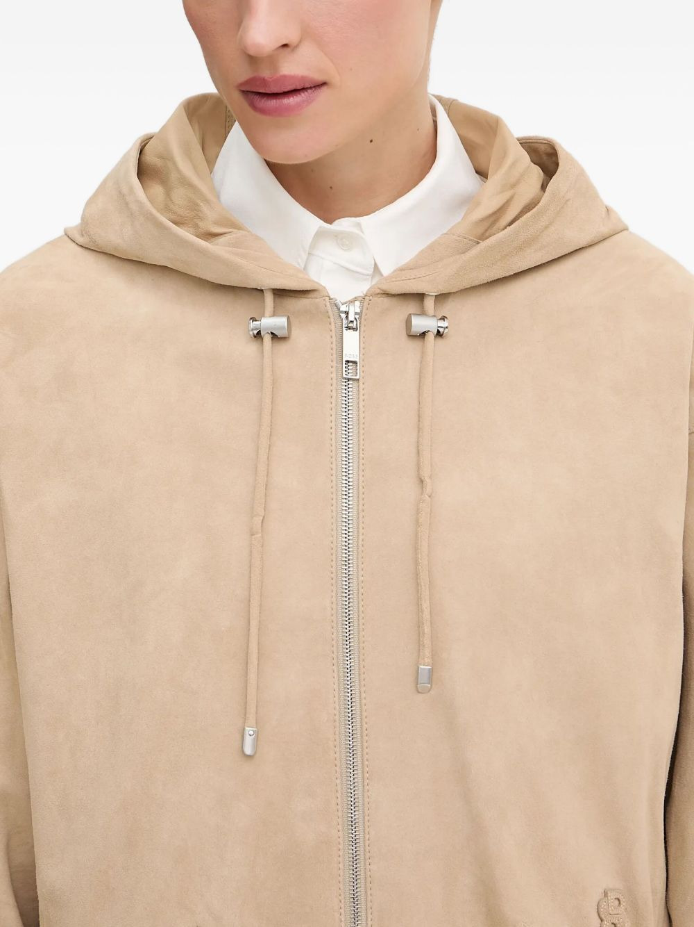 zip-fastening hooded jacket - 5