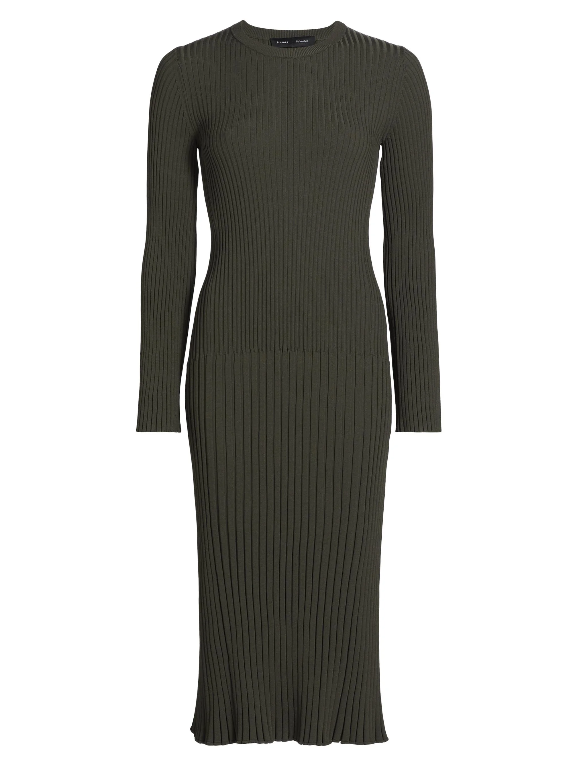 Women's Kenna Rib-Knit Midi-Dress - Fatigue - 1