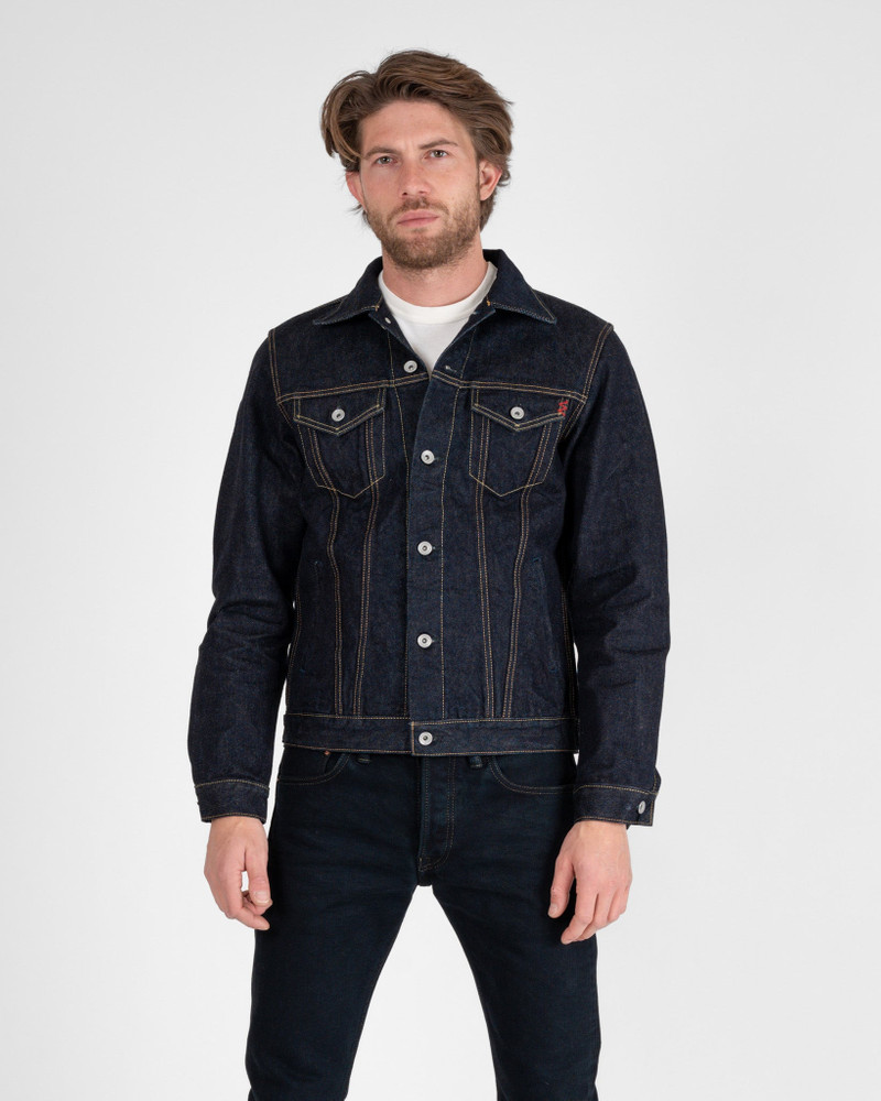 Iron Heart IH-526J-142 14oz Selvedge Denim Modified Type III Jacket -  Indigo outlook