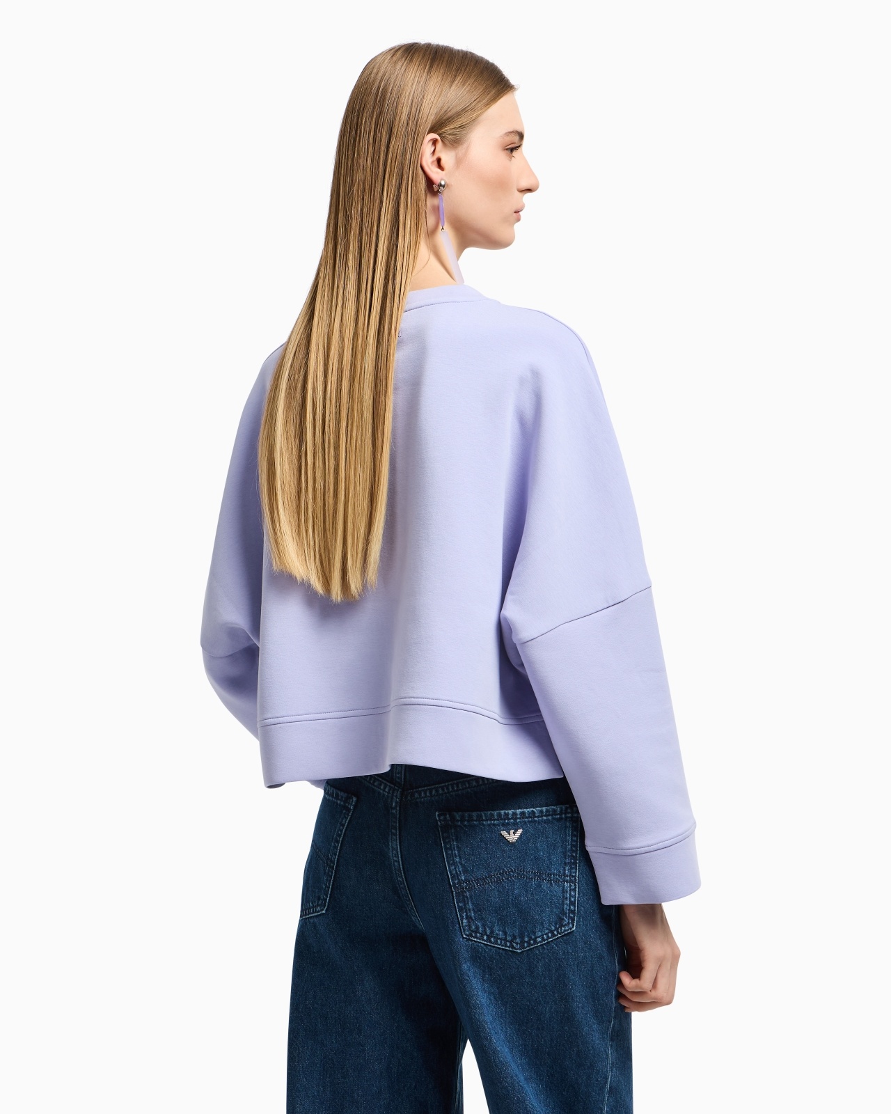 DOUBLE-JERSEY SWEATSHIRT WITH OVERSIZED LOGO EMBROIDERY - 3