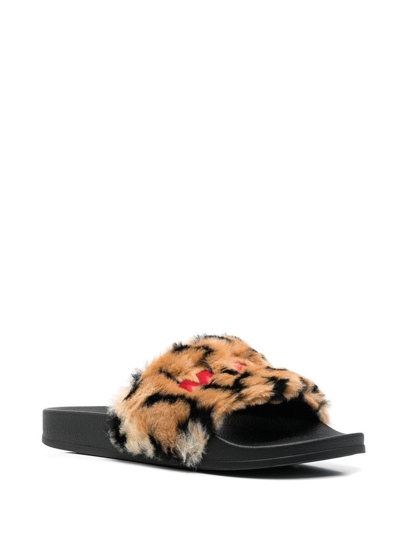 Marni embroidered-logo detail pool slides outlook