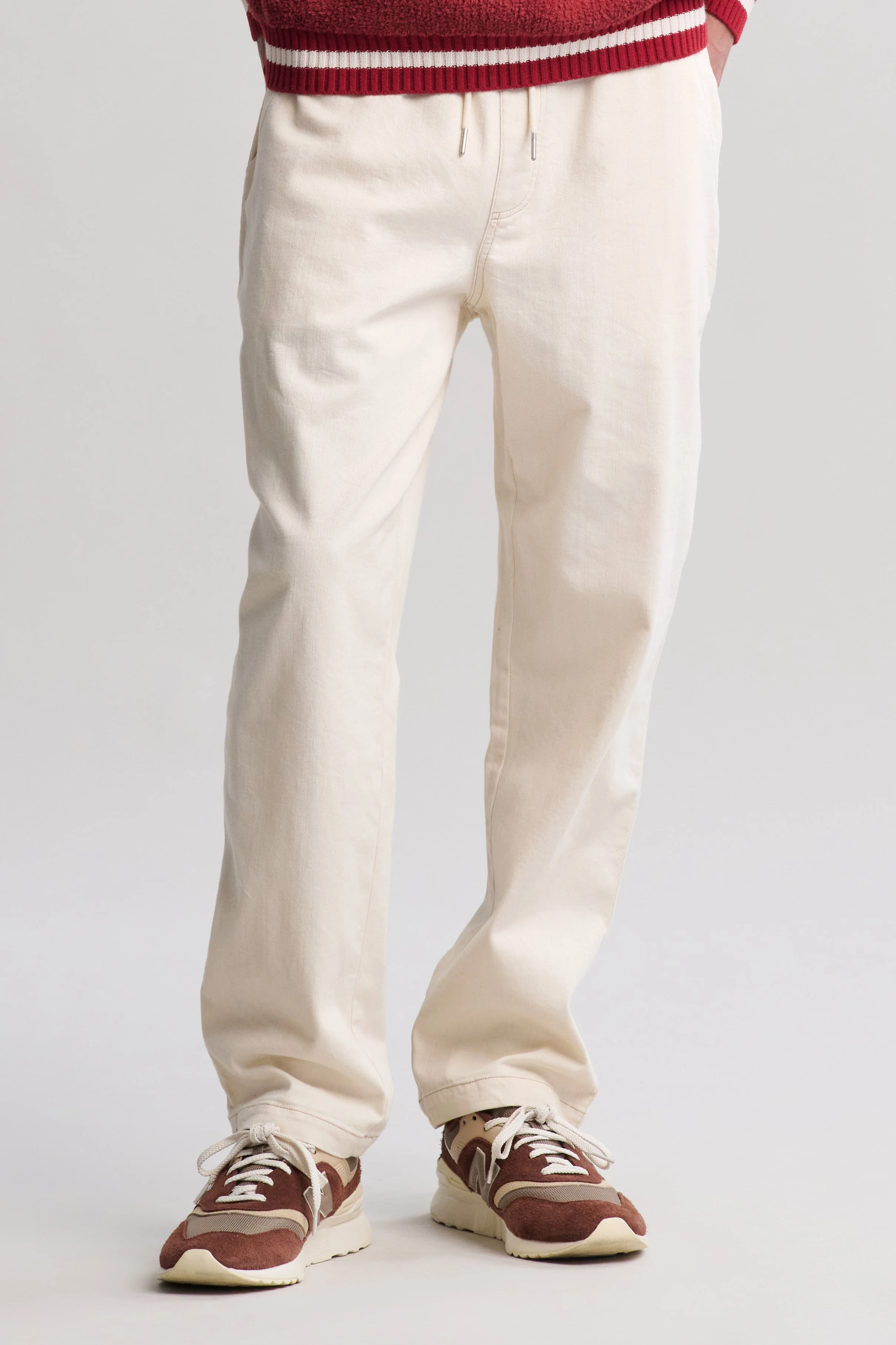 Malibu Collection® Woven Twill Relaxed Pant - 1