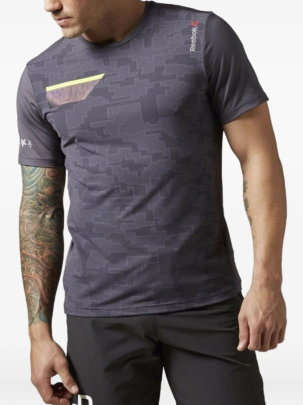patterned running T-shirt - 1