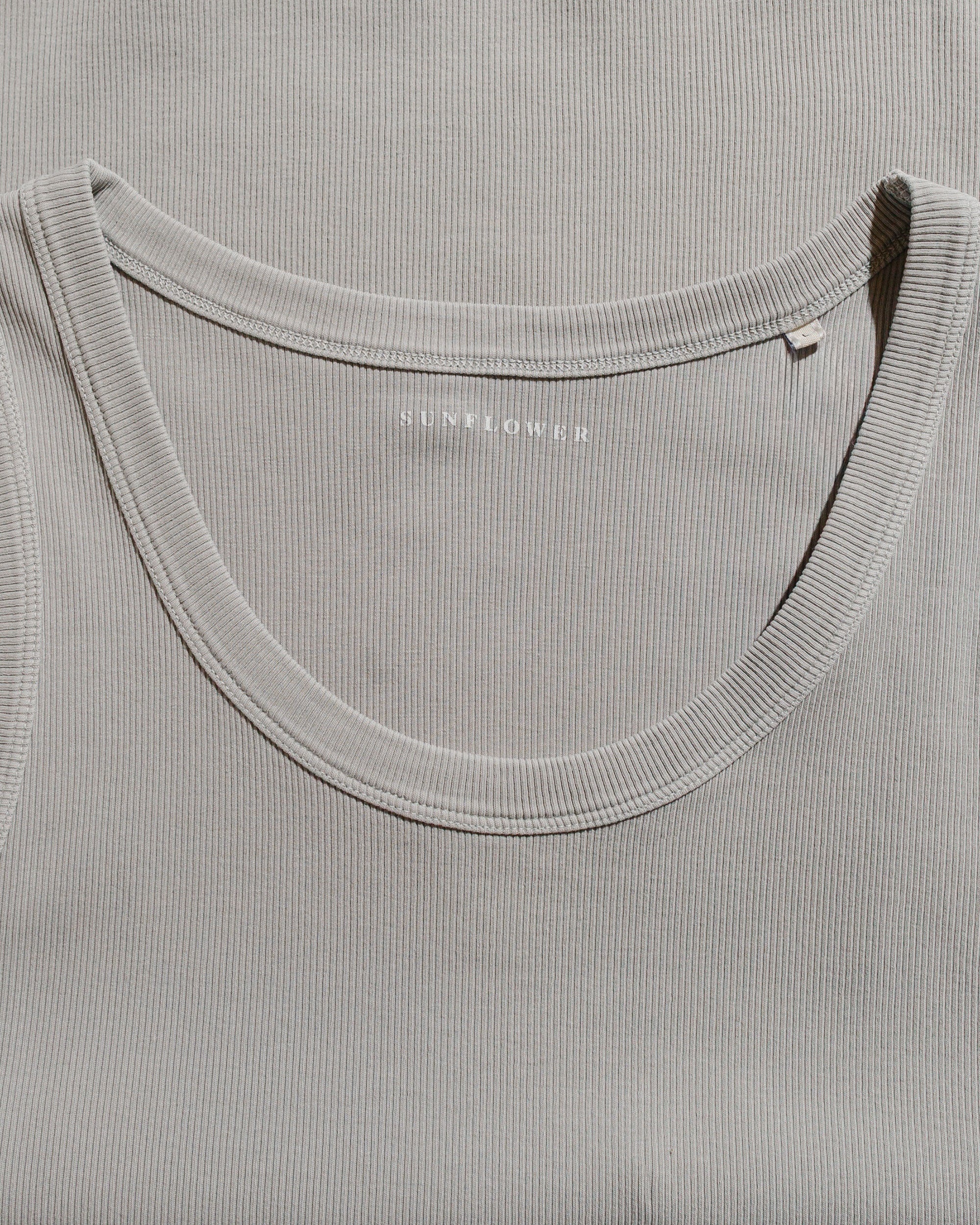 Rib Tank Top Grey - 4